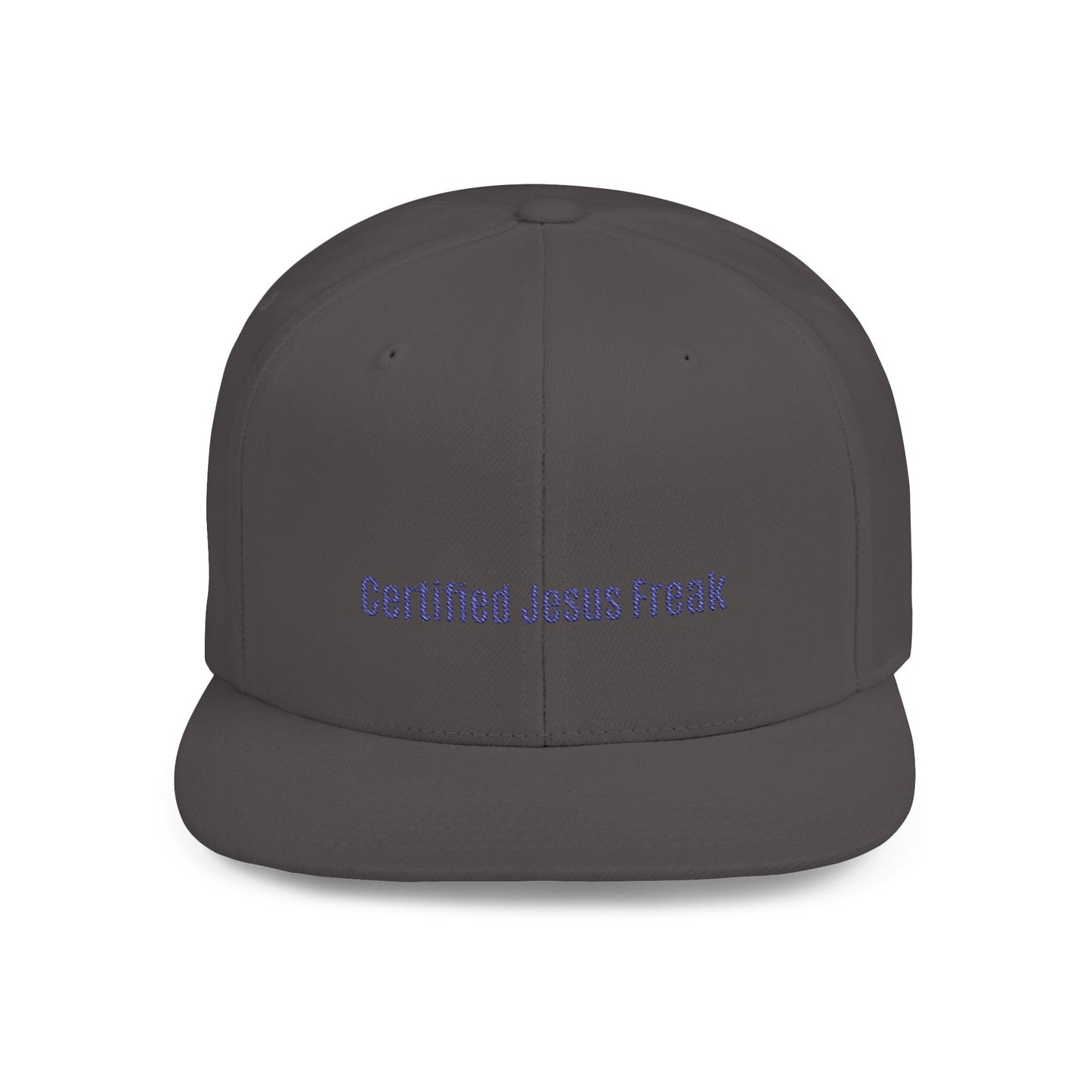 Certified Jesus Freak Flat Bill Snapback Hat