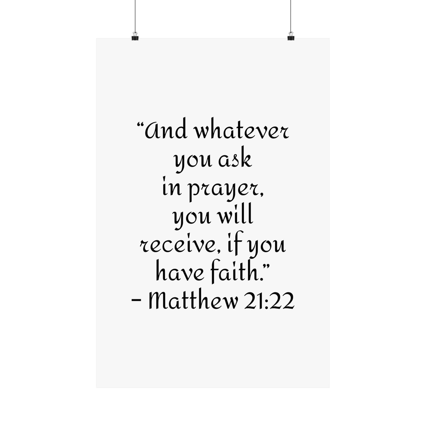 Inspirational Faith Poster Prints,
