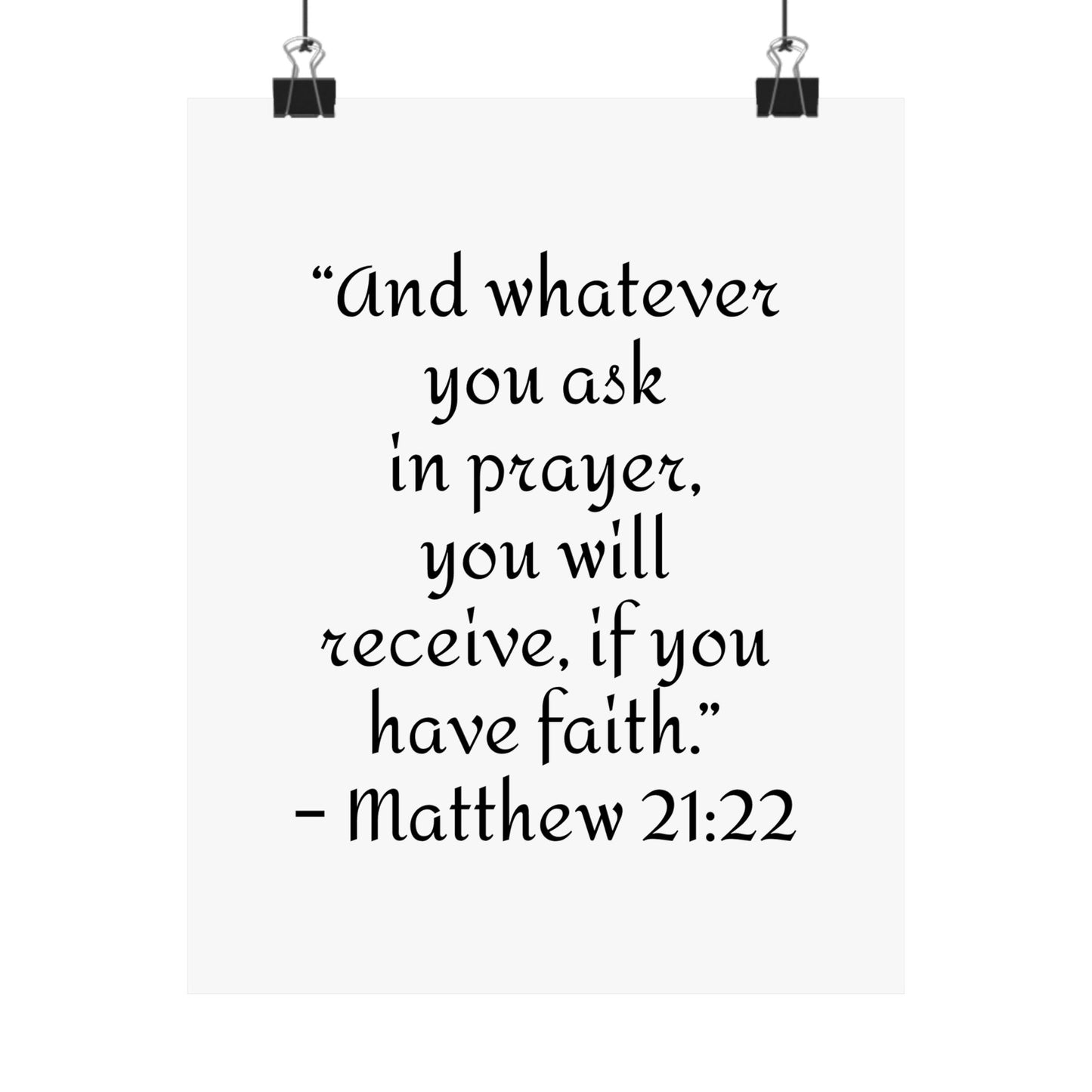 Inspirational Faith Poster Prints,