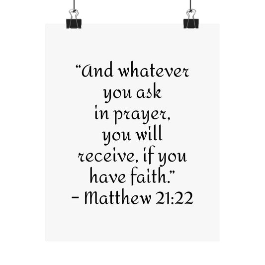 Inspirational Faith Poster Prints,