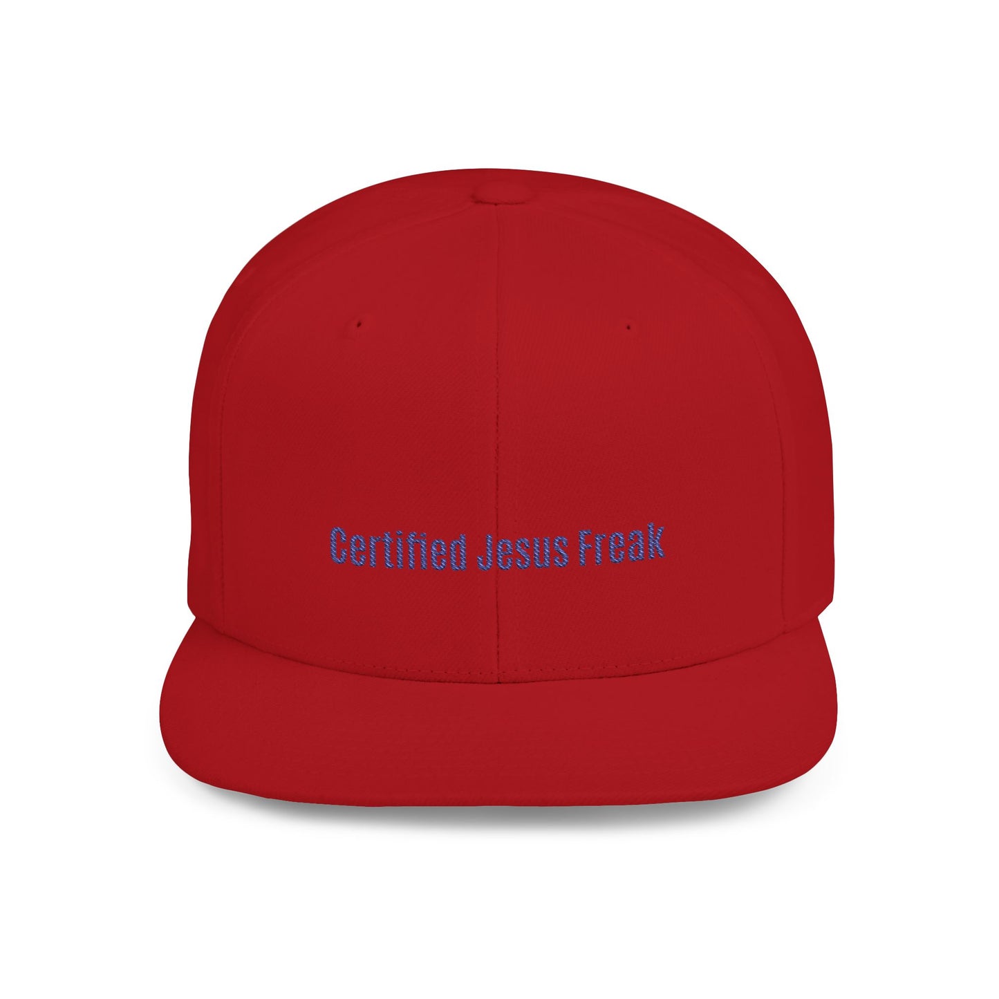 Certified Jesus Freak Flat Bill Snapback Hat