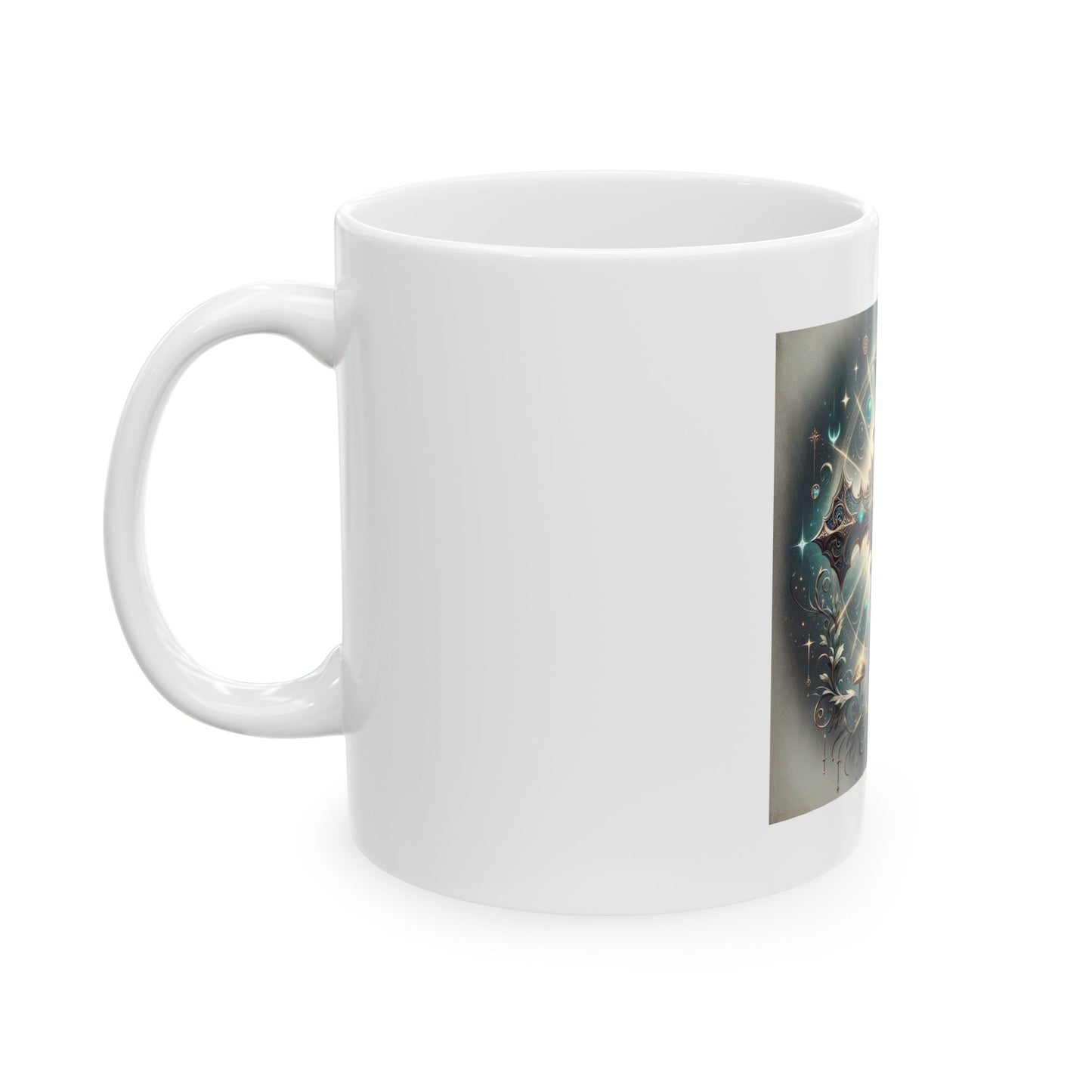 Spiritual Cross Design Ceramic Mug