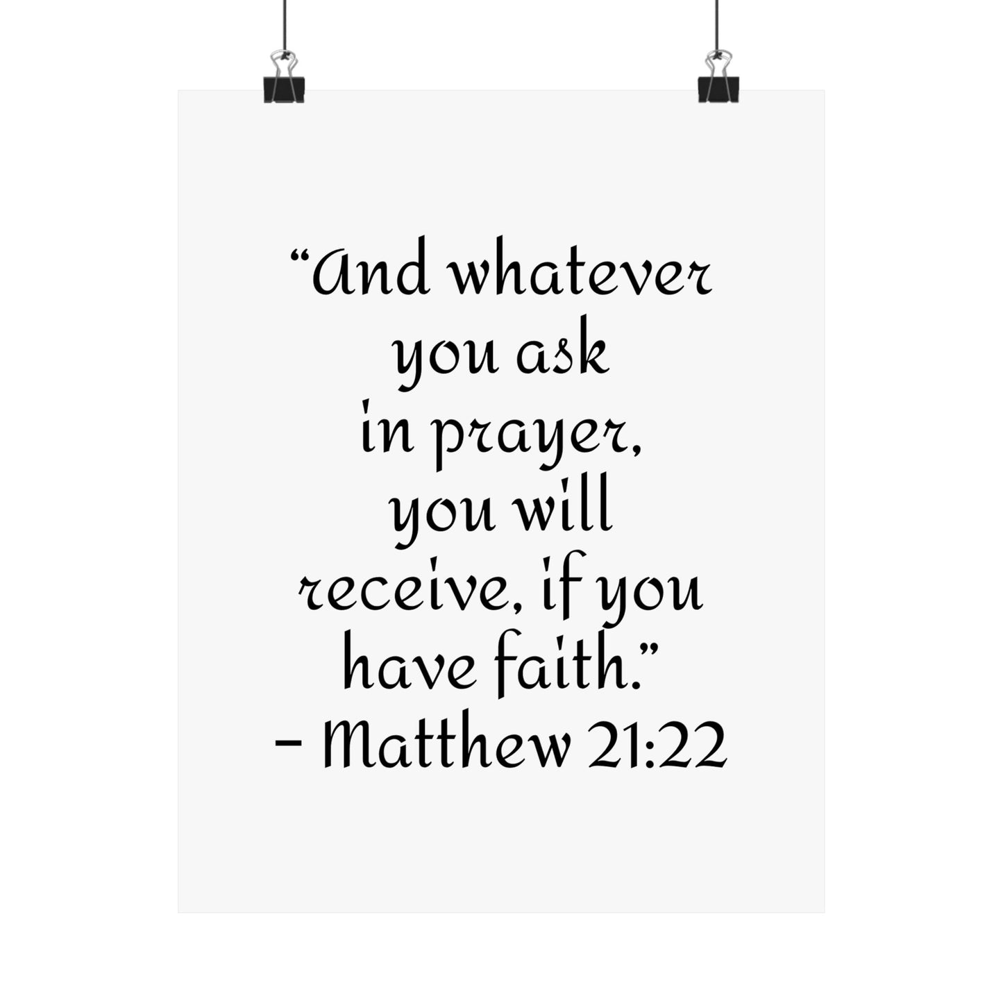 Inspirational Faith Poster Prints,