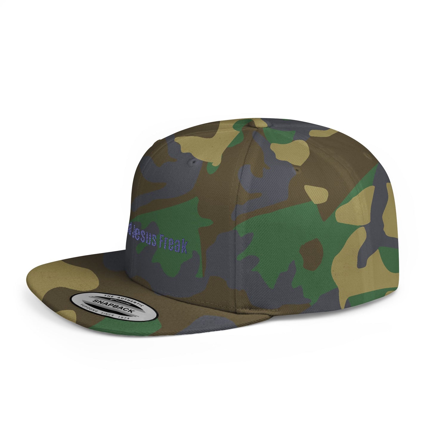 Certified Jesus Freak Flat Bill Snapback Hat