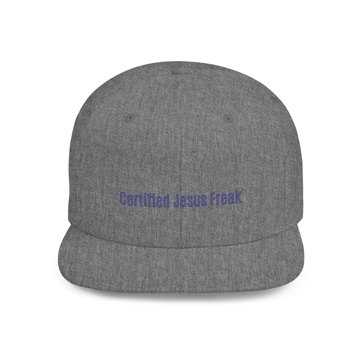 Certified Jesus Freak Flat Bill Snapback Hat