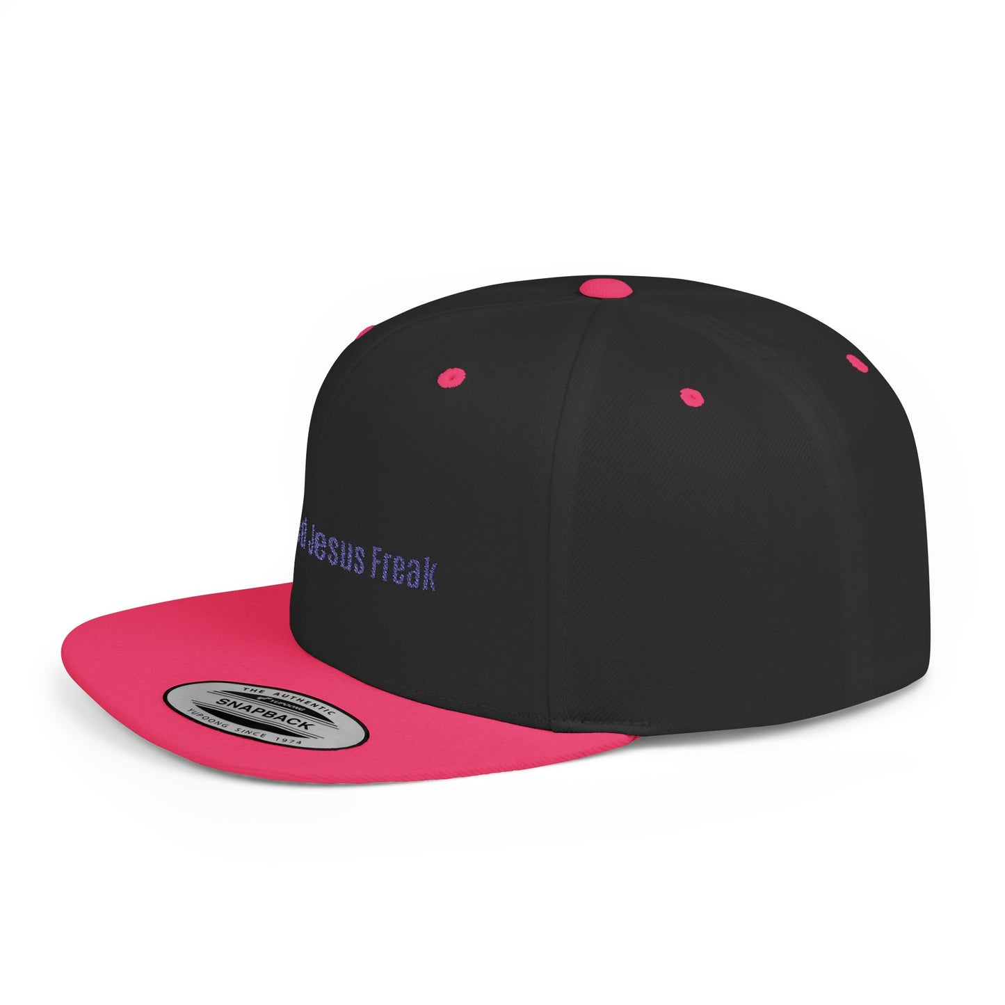 Certified Jesus Freak Flat Bill Snapback Hat