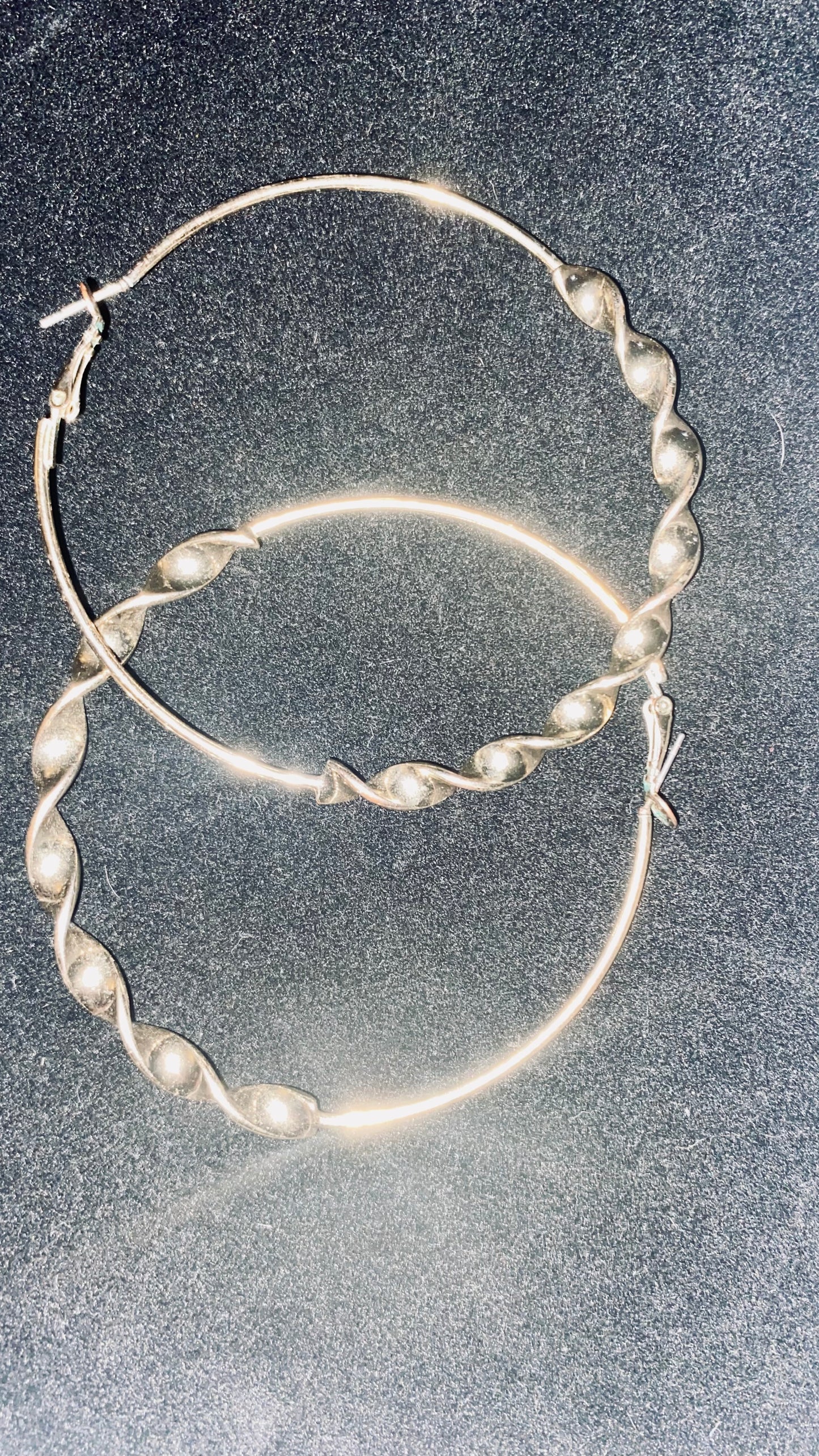 Grooved Hoop Earrings