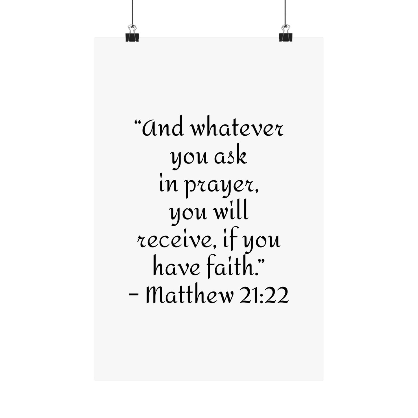 Inspirational Faith Poster Prints,