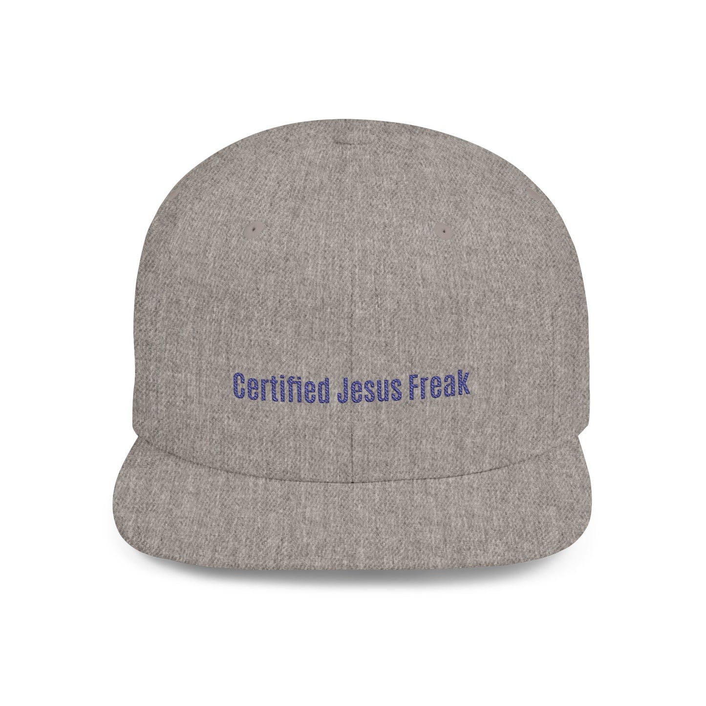 Certified Jesus Freak Flat Bill Snapback Hat