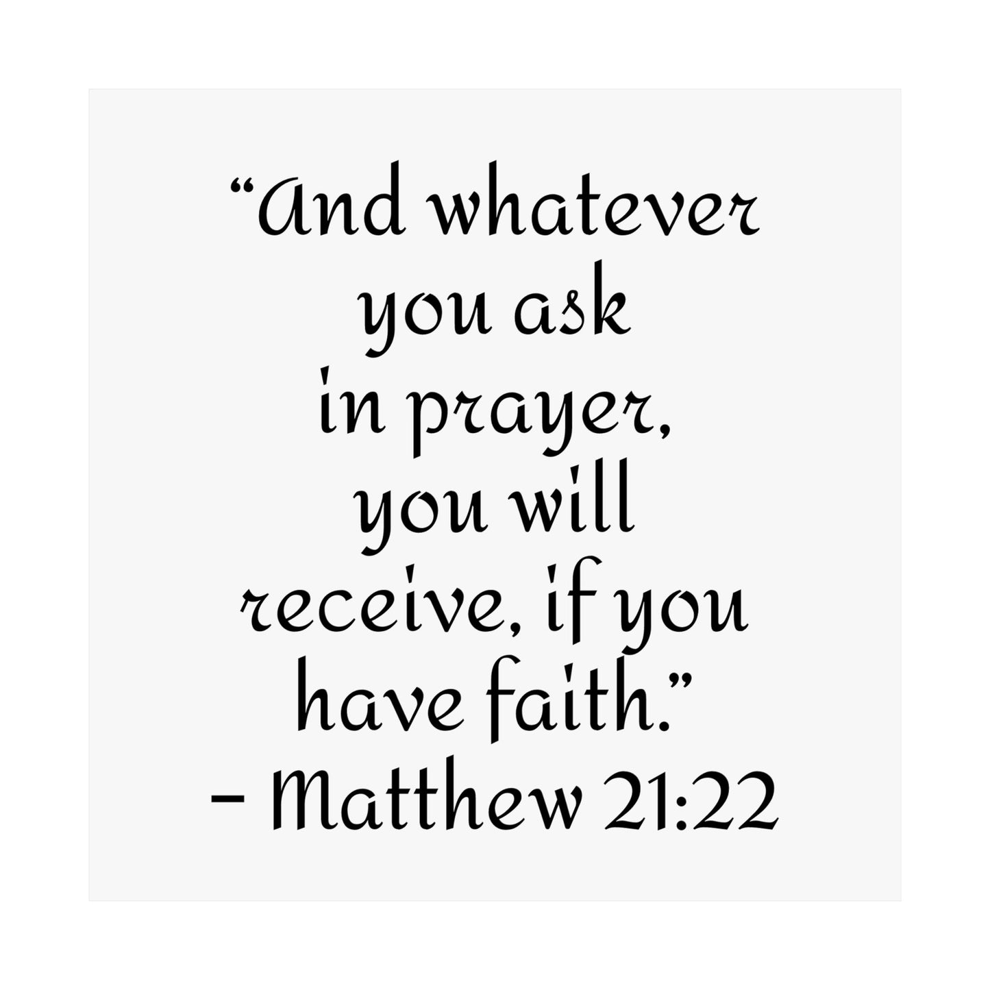Inspirational Faith Poster Prints,