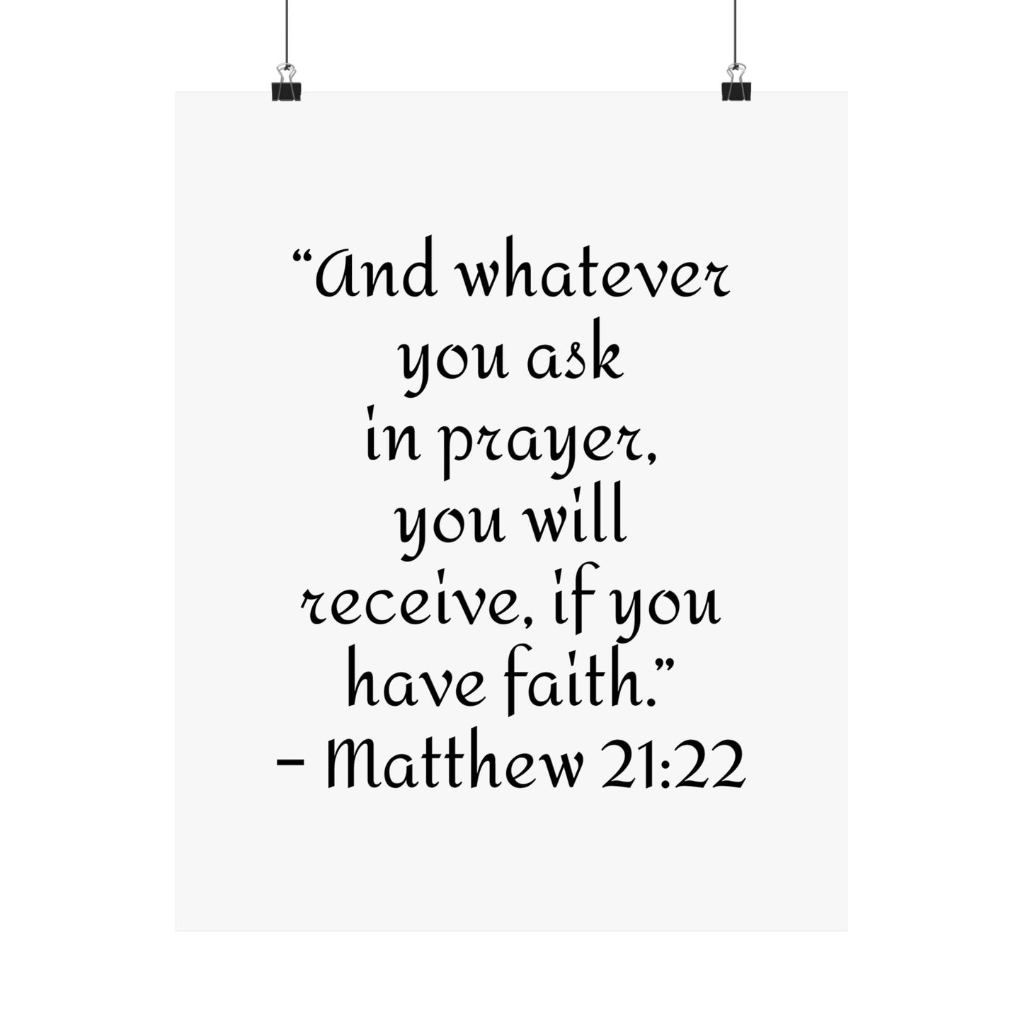 Inspirational Faith Poster Prints,