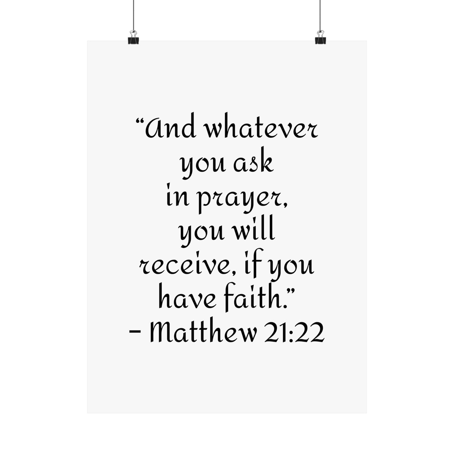 Inspirational Faith Poster Prints,