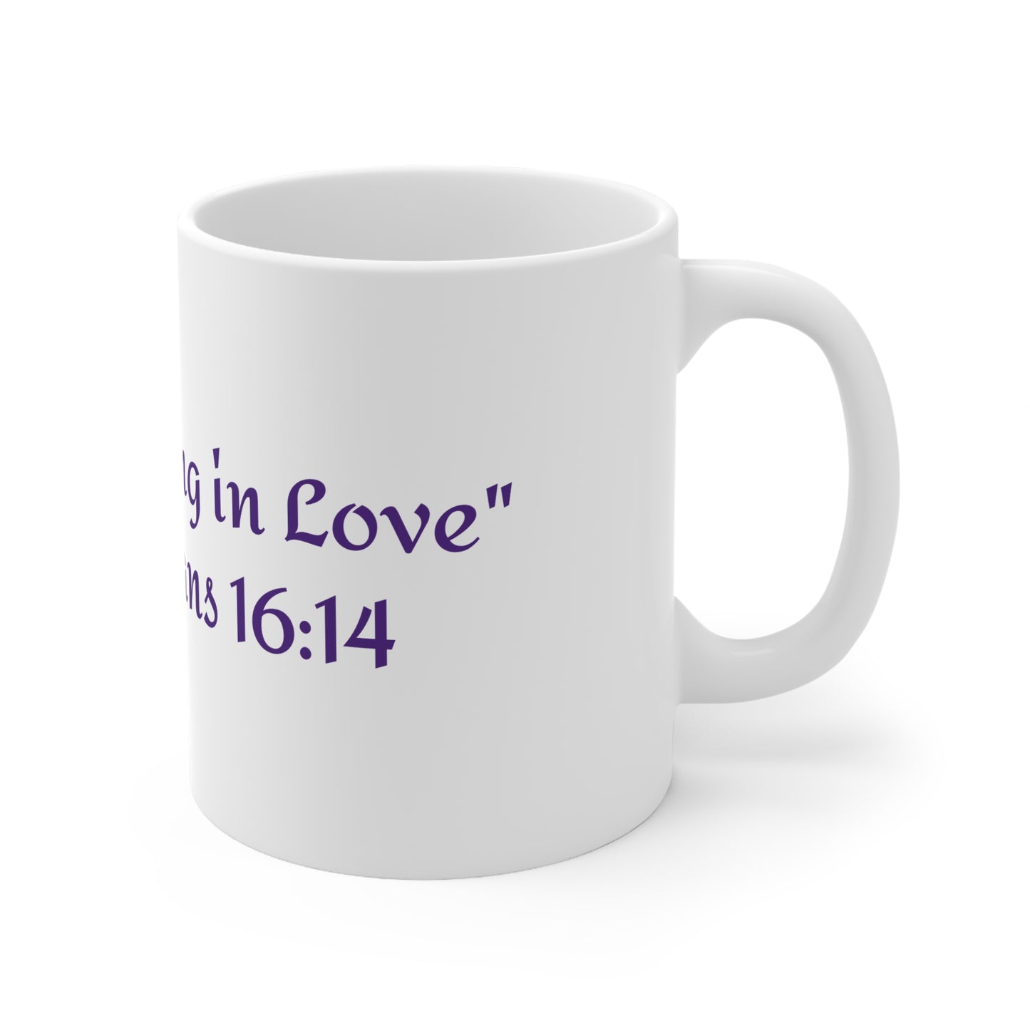 Inspirational Coffee Mug, 1Corinthians, 11oz Ceramic Cup