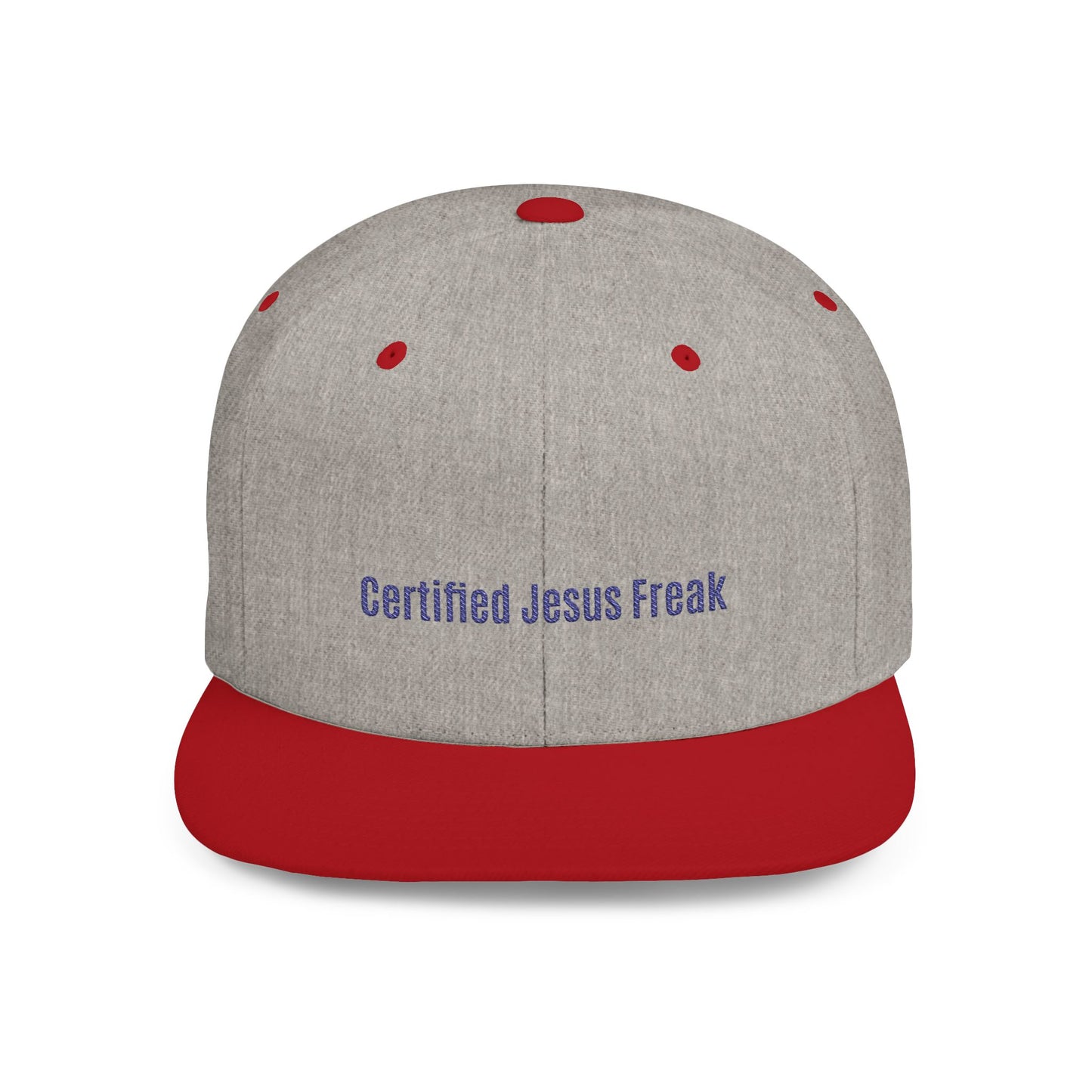 Certified Jesus Freak Flat Bill Snapback Hat