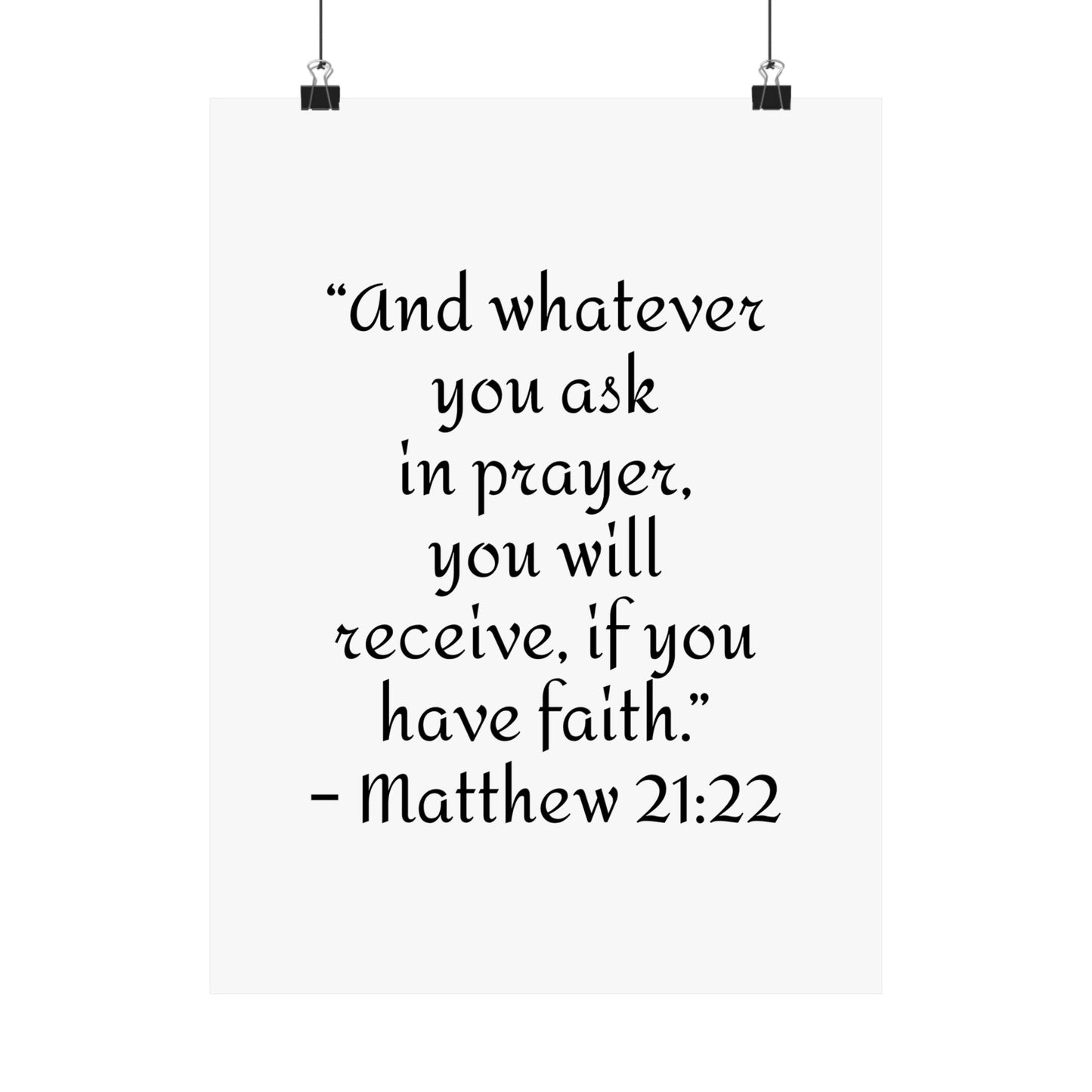 Inspirational Faith Poster Prints,