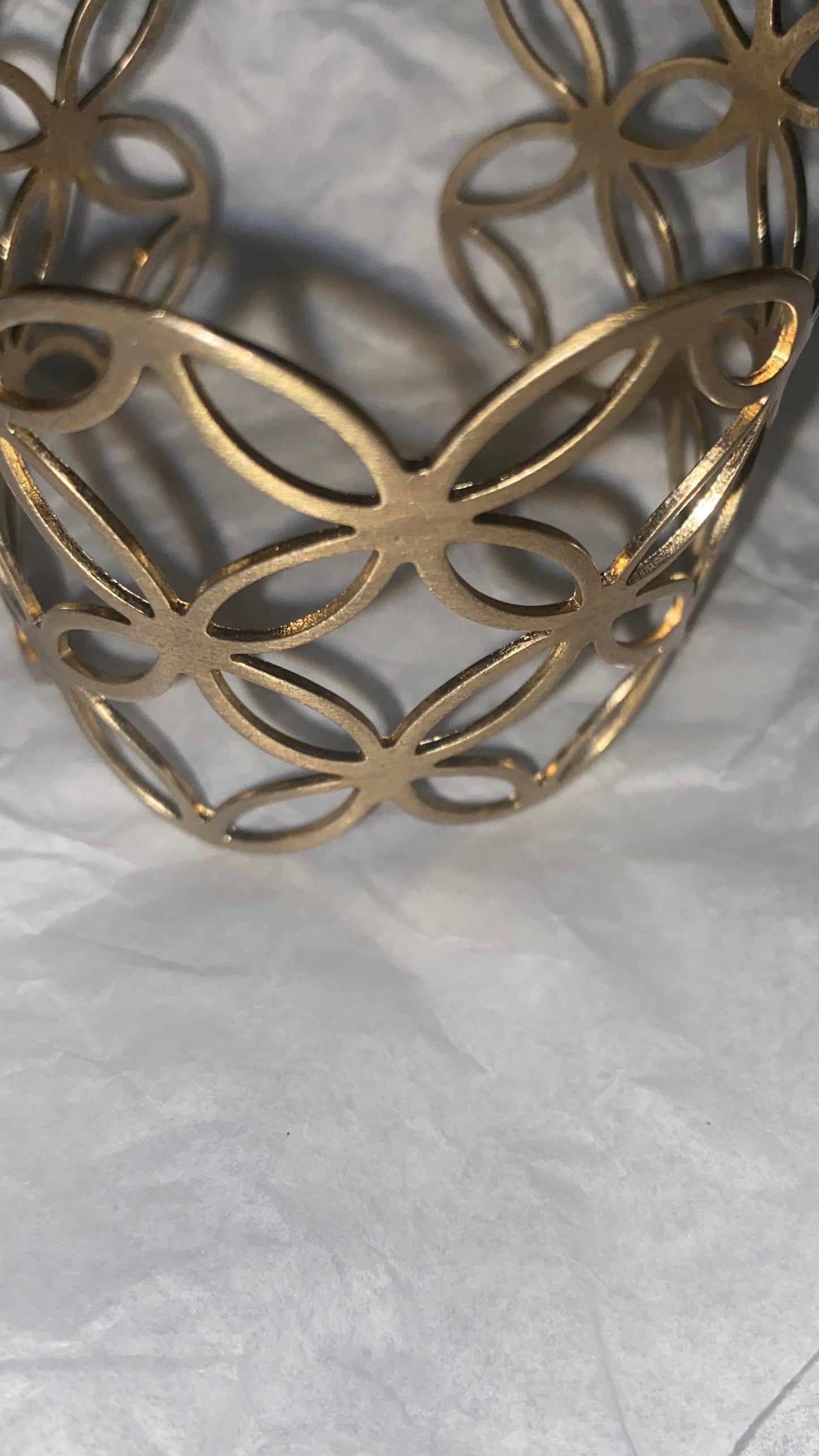 Geometric Cuff Bracelet (in mail)