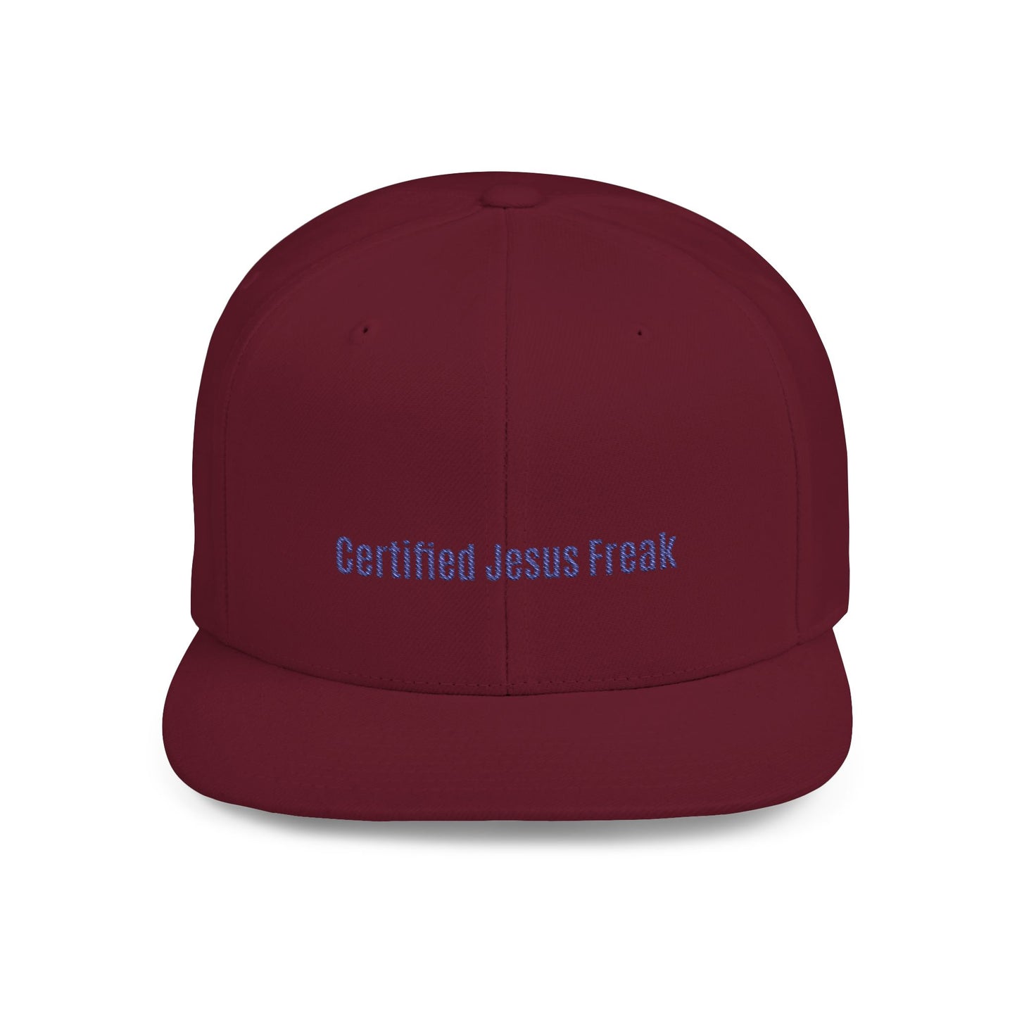 Certified Jesus Freak Flat Bill Snapback Hat
