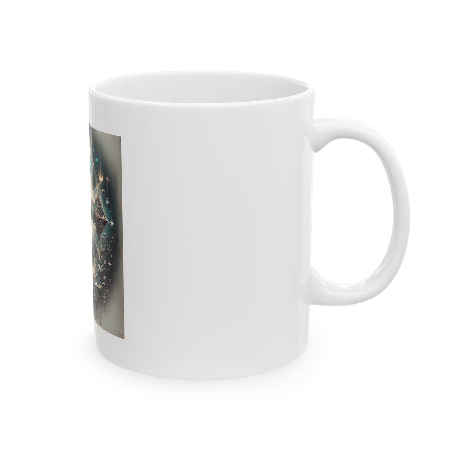 Spiritual Cross Design Ceramic Mug