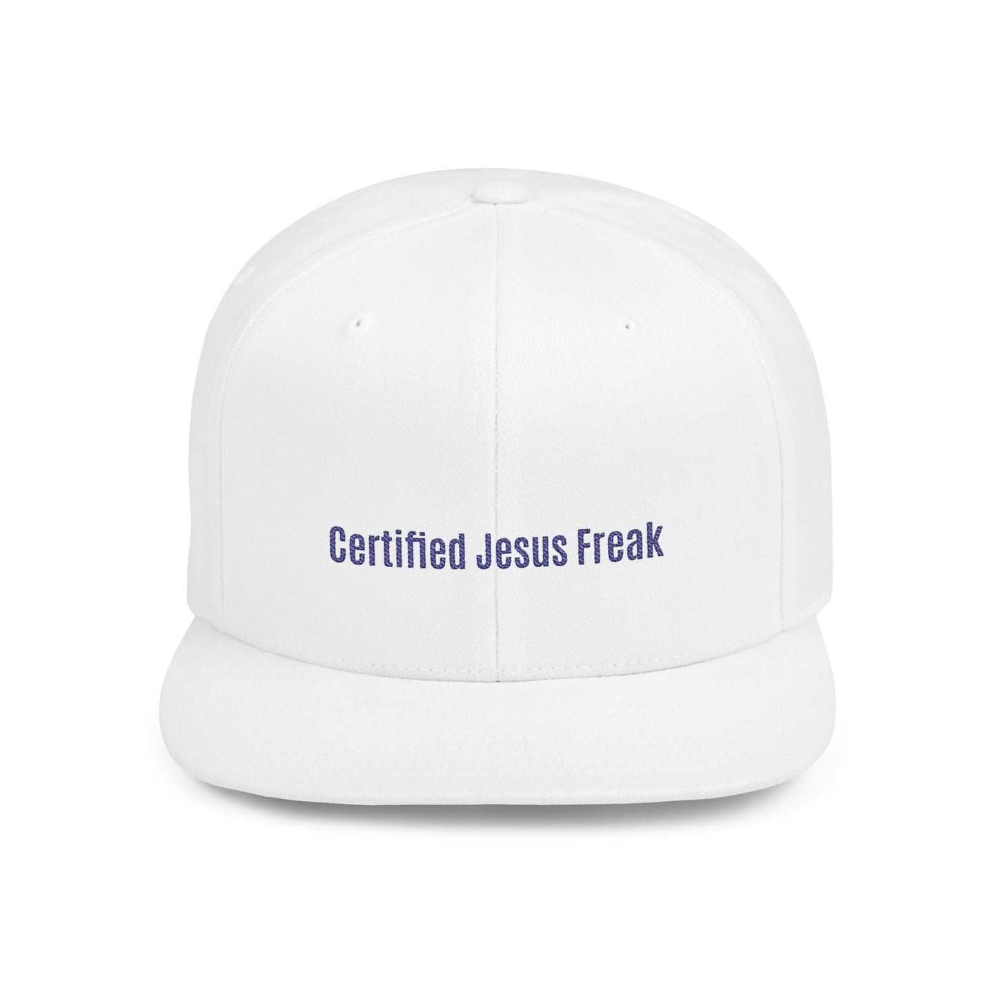 Certified Jesus Freak Flat Bill Snapback Hat
