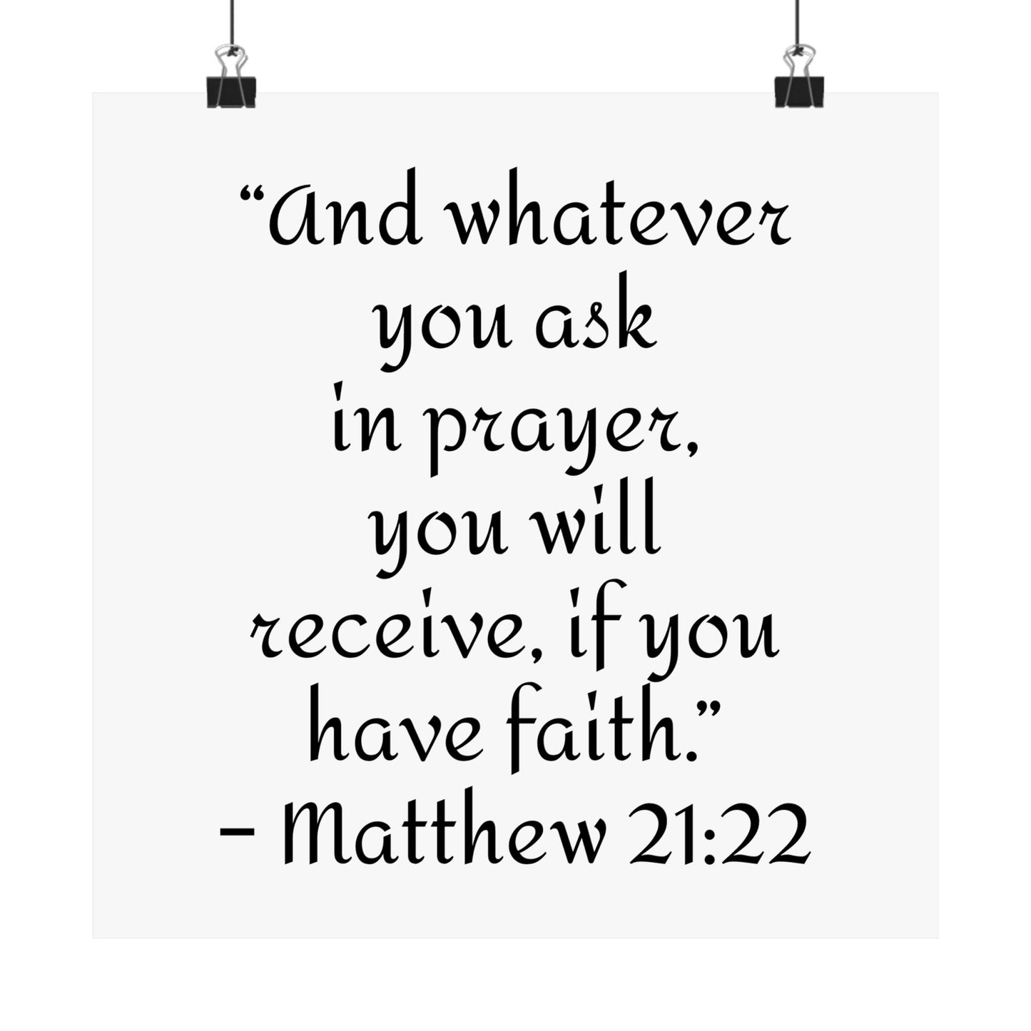 Inspirational Faith Poster Prints,