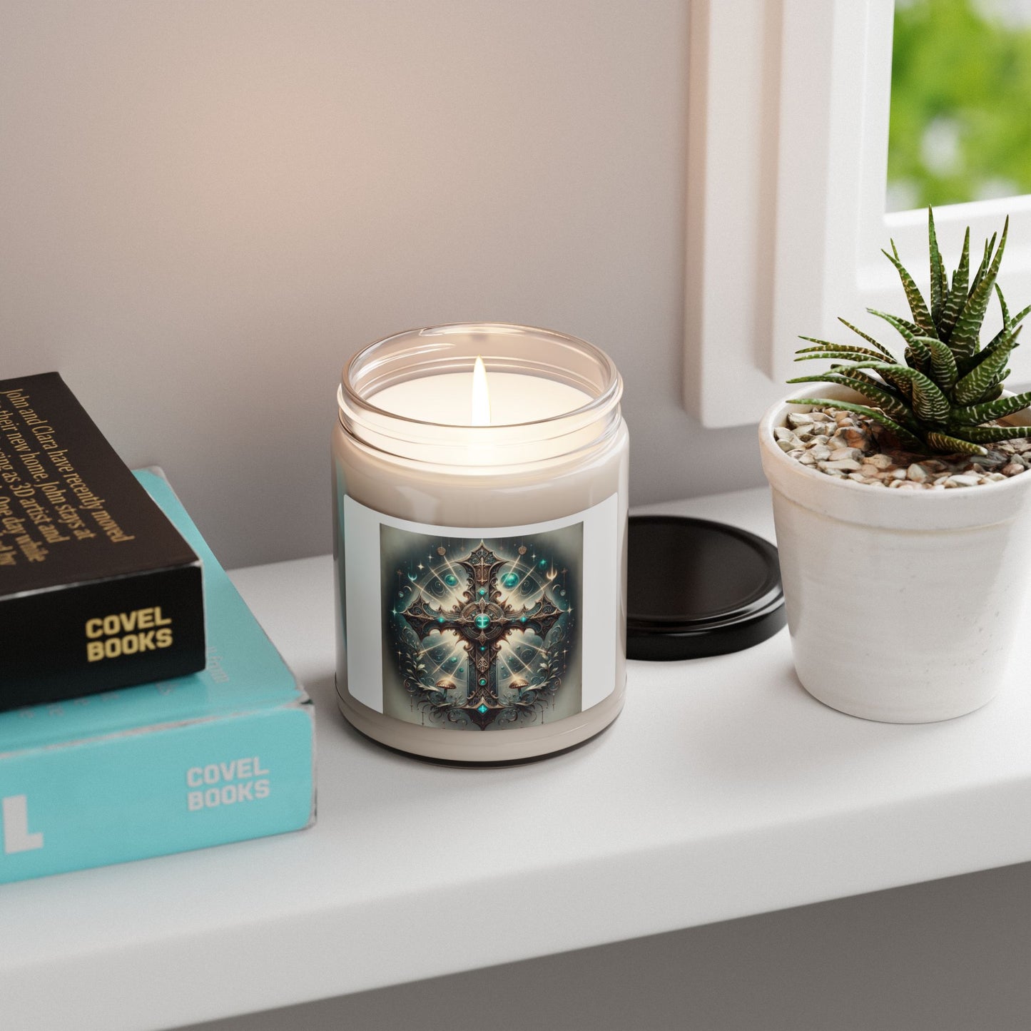 Beautiful Cross Scented Soy Candle -