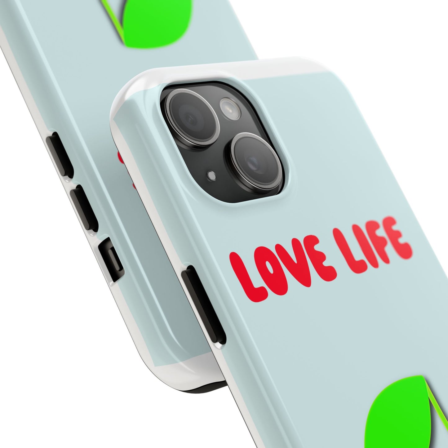 Cherry Love Life Phone Case - Tough Protective Cover, Cute Phone Case, Gifts for Friends, Cherry
