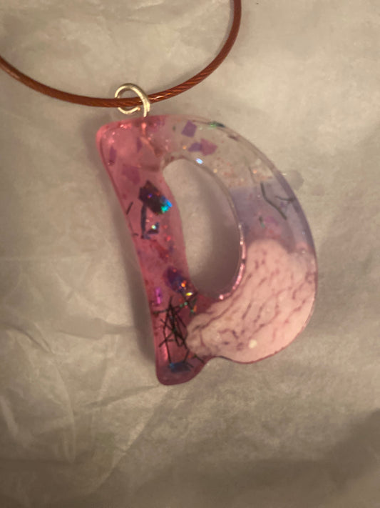 Resin Letter Keychain/Pendant