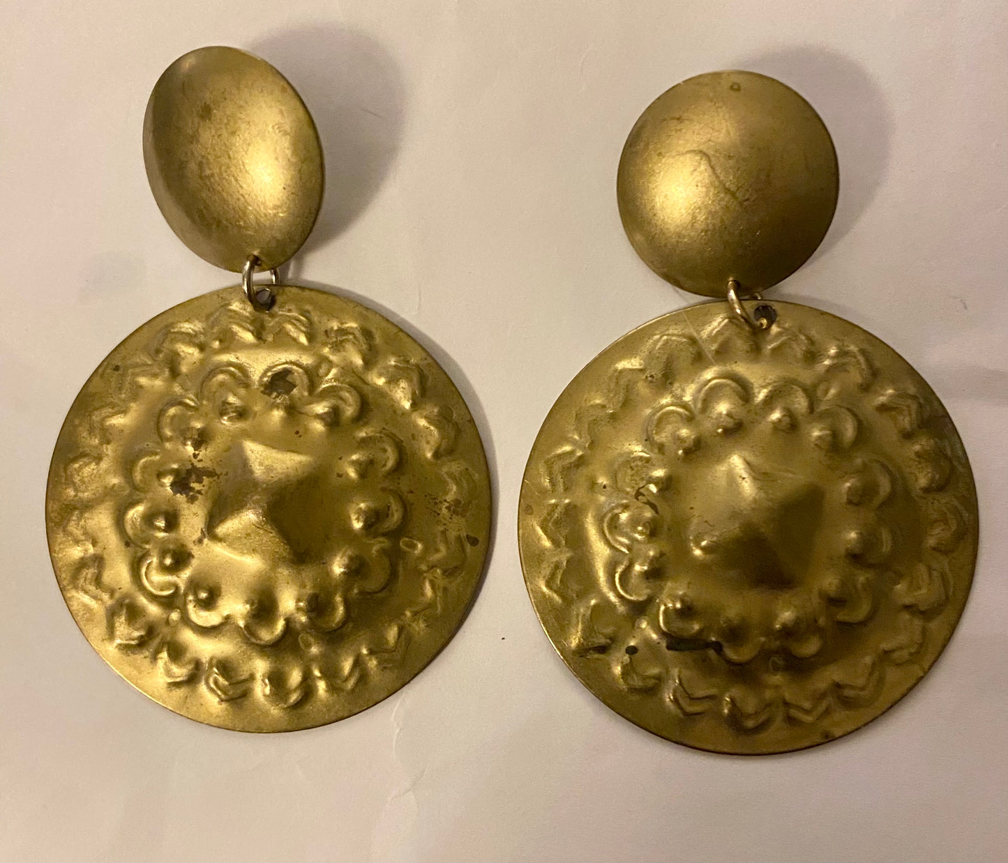 Large Metal earrings