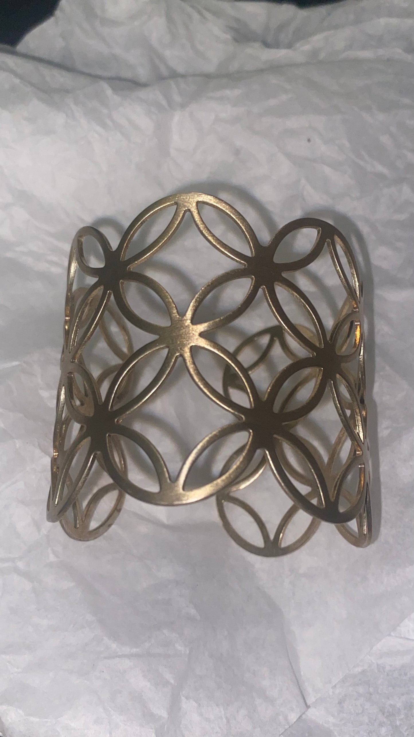 Geometric Cuff Bracelet (in mail)
