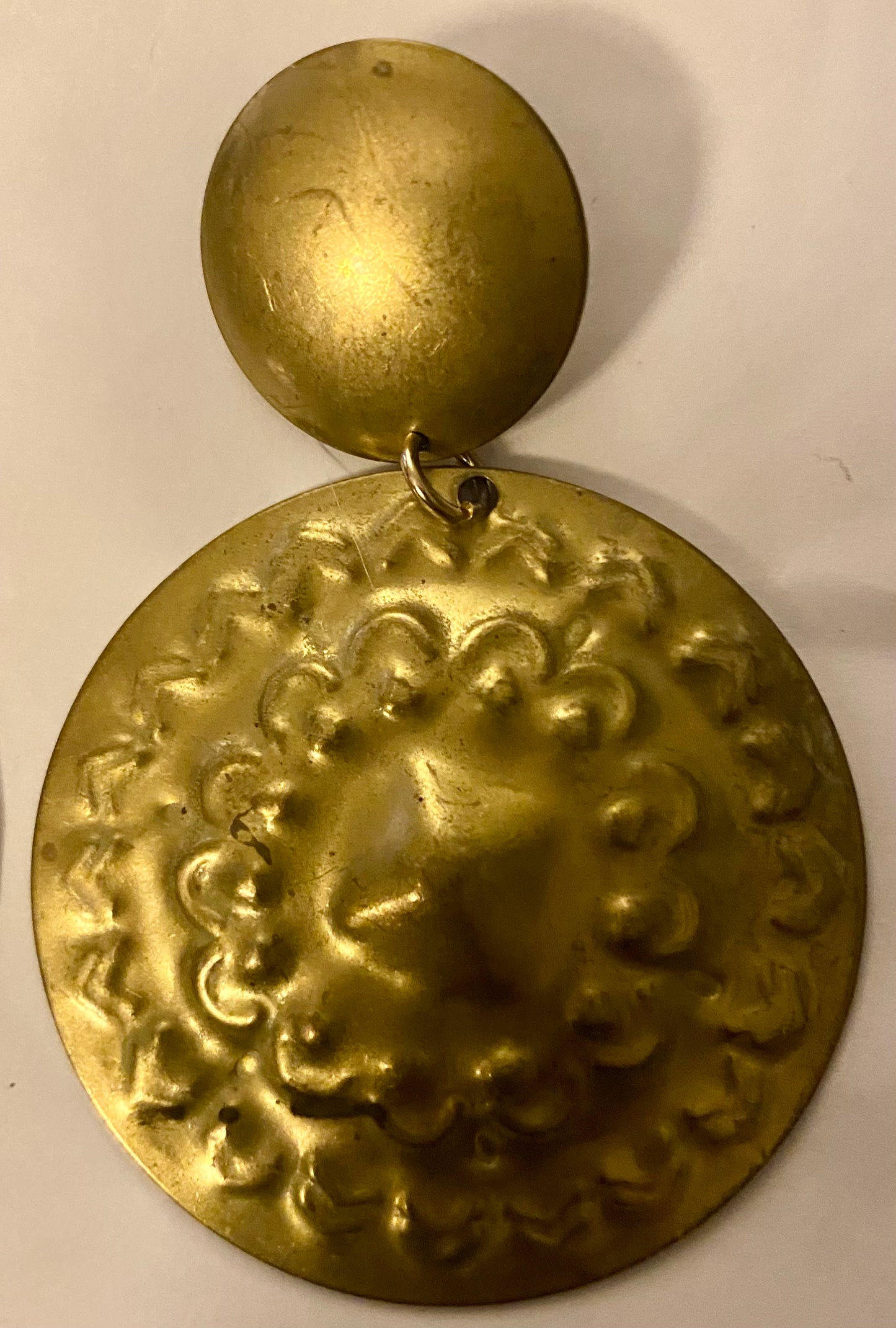 Large Metal earrings