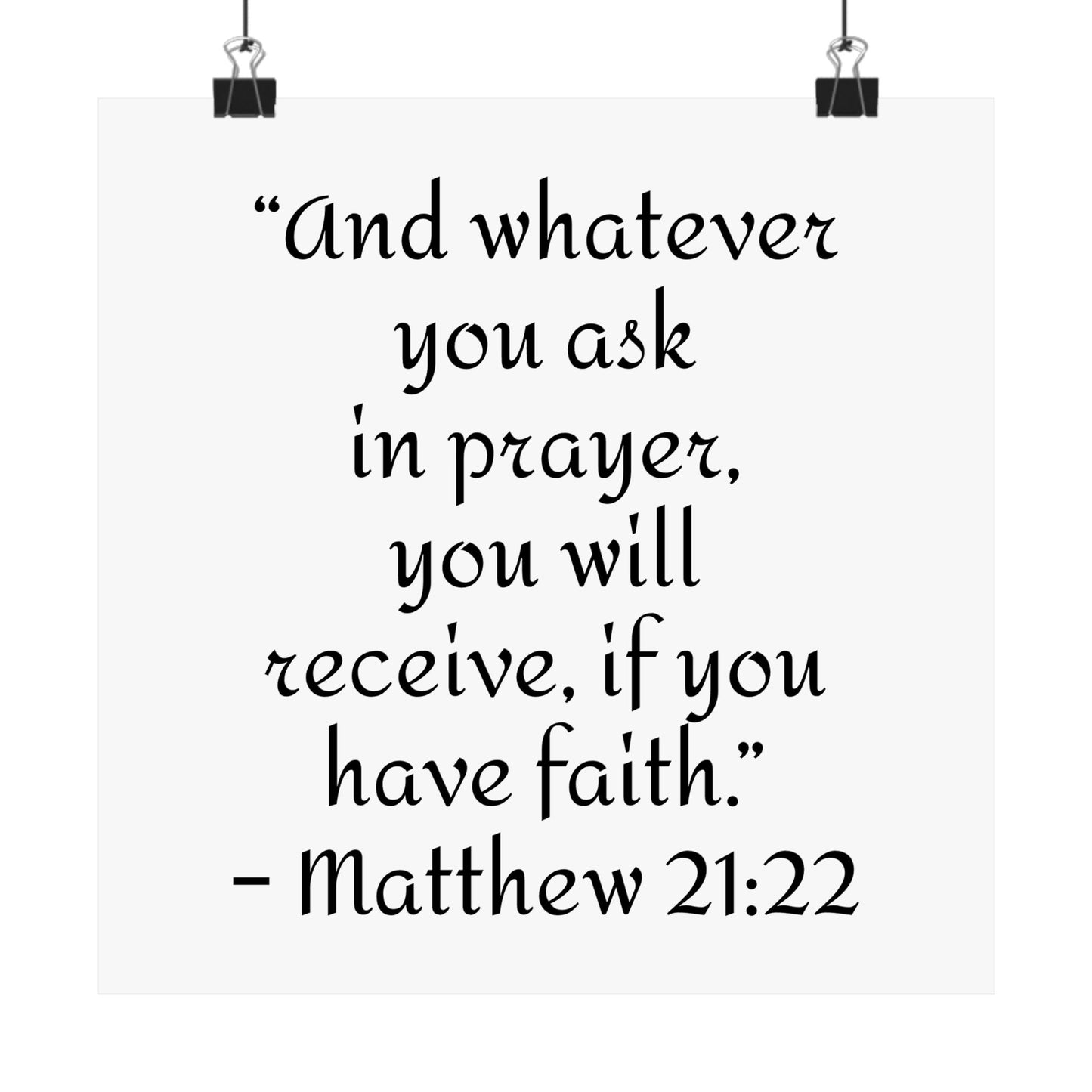 Inspirational Faith Poster Prints,