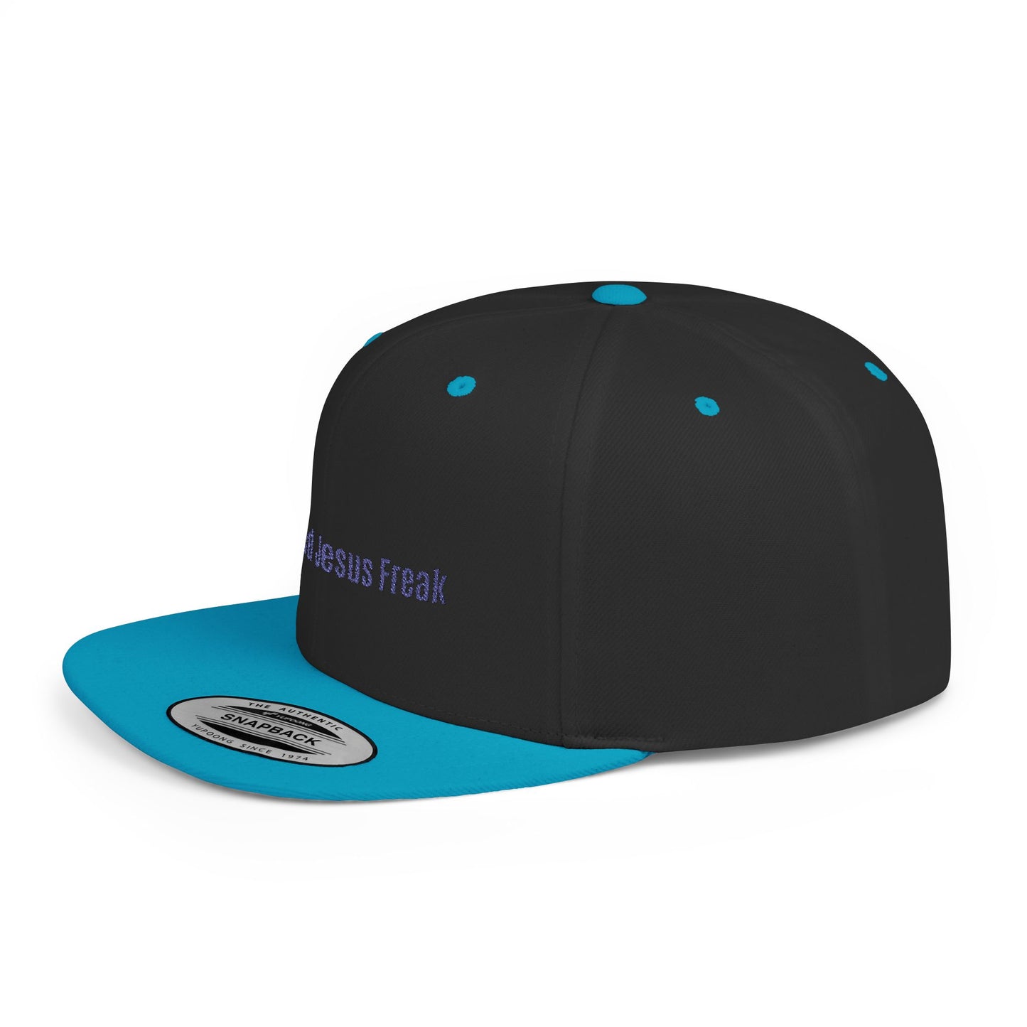 Certified Jesus Freak Flat Bill Snapback Hat