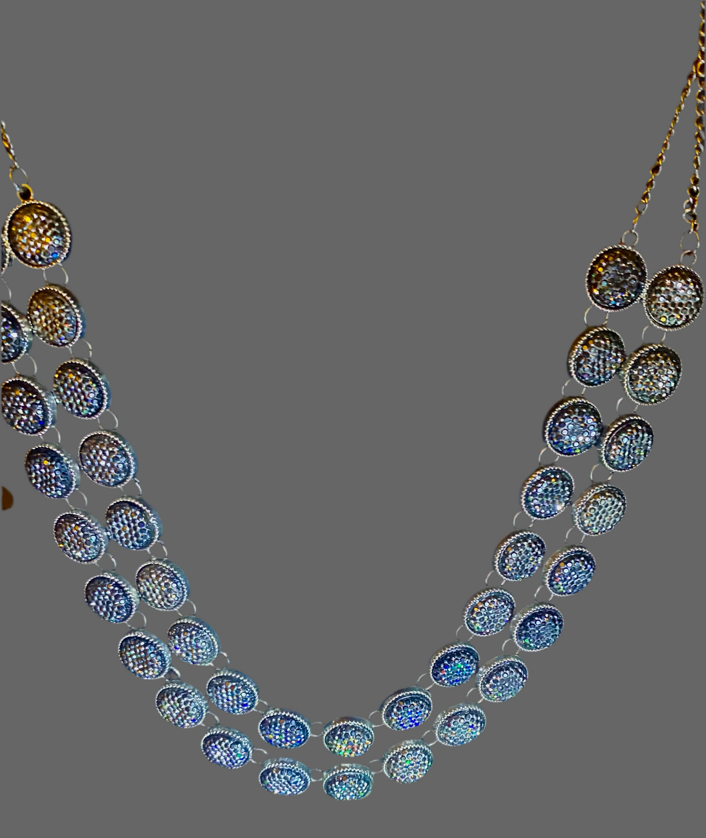 Faux Marcasite Vintage Necklace