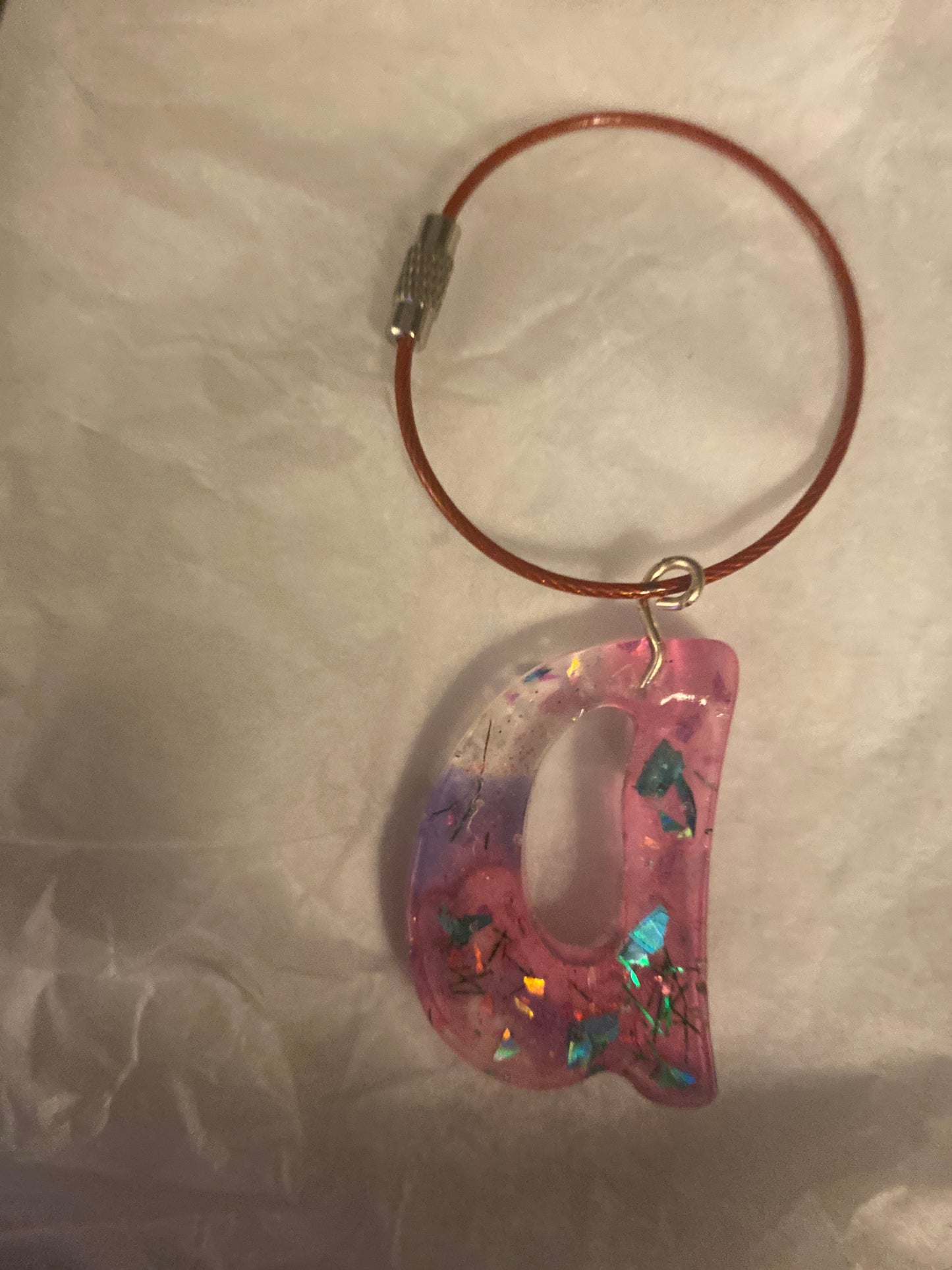 Resin Letter Keychain/Pendant