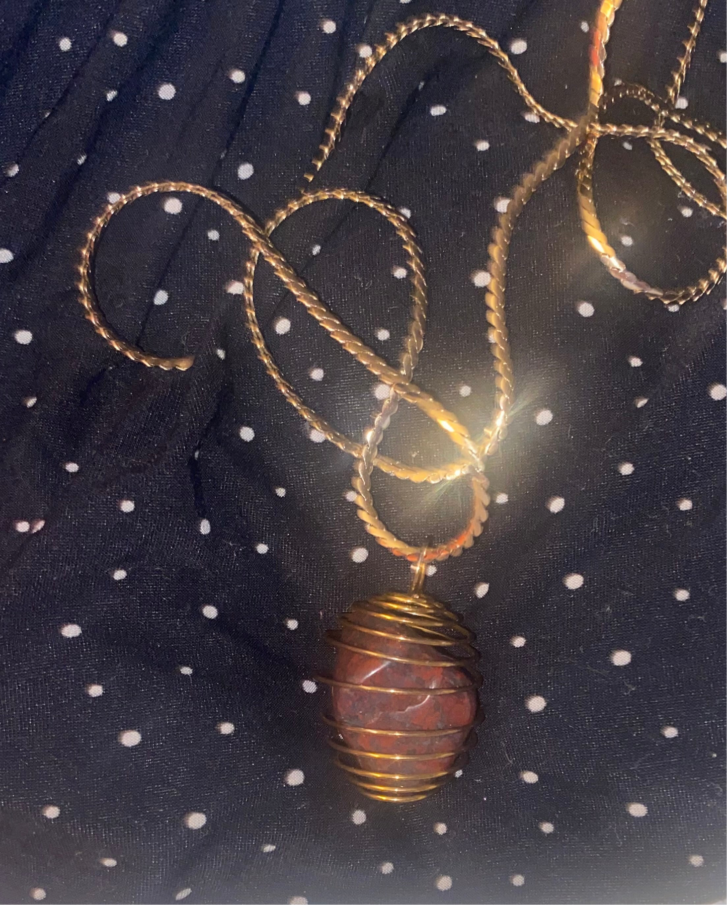 Red Jasper w/Hematite Necklace