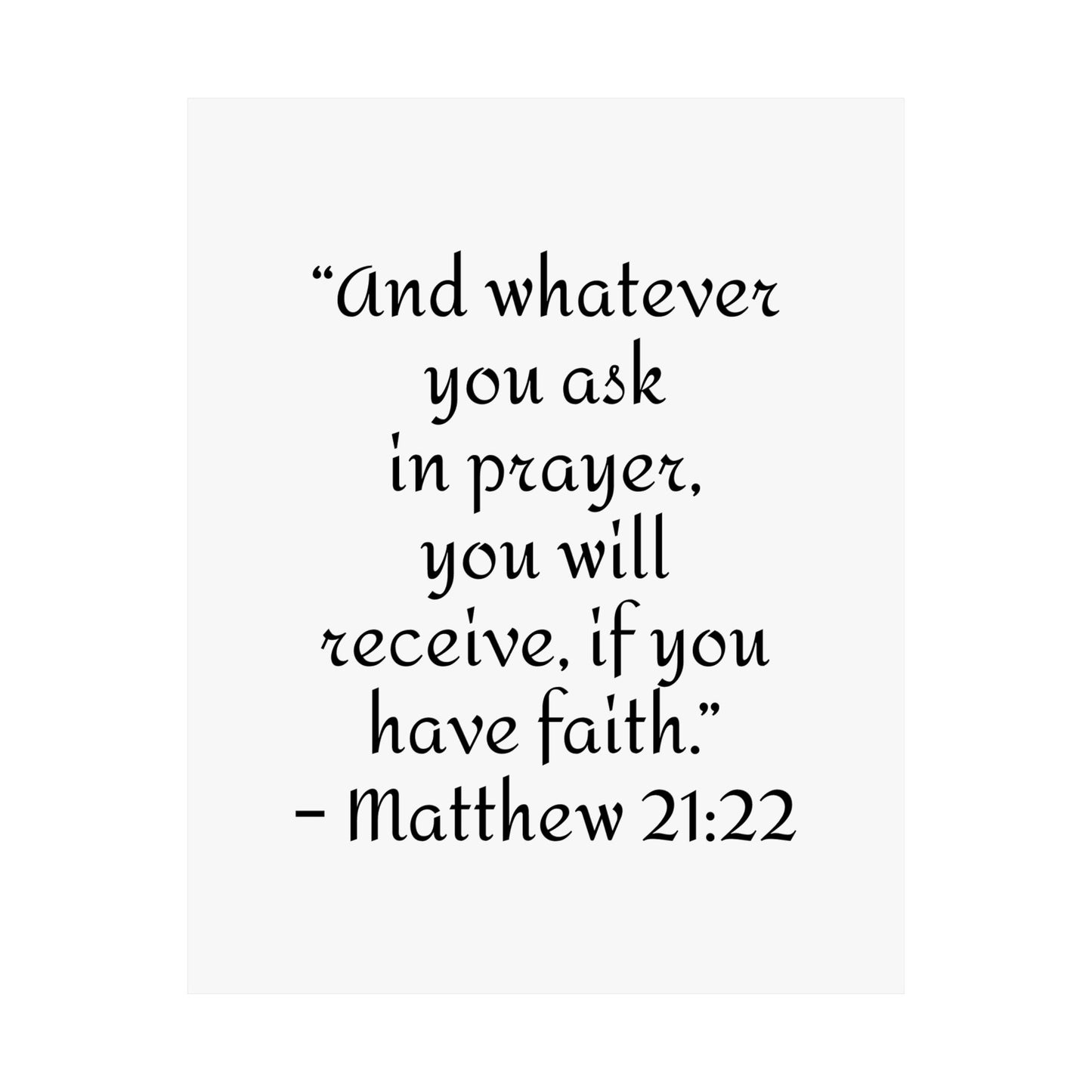 Inspirational Faith Poster Prints,