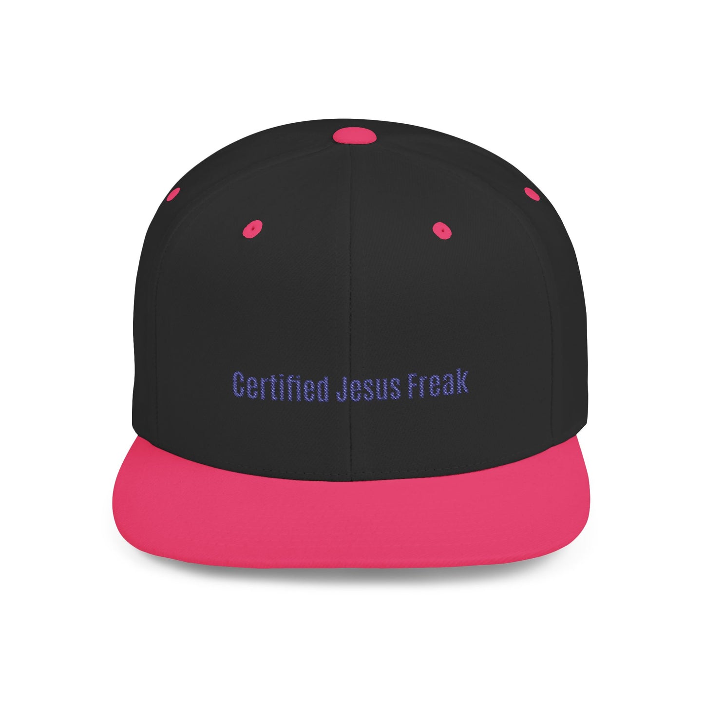 Certified Jesus Freak Flat Bill Snapback Hat