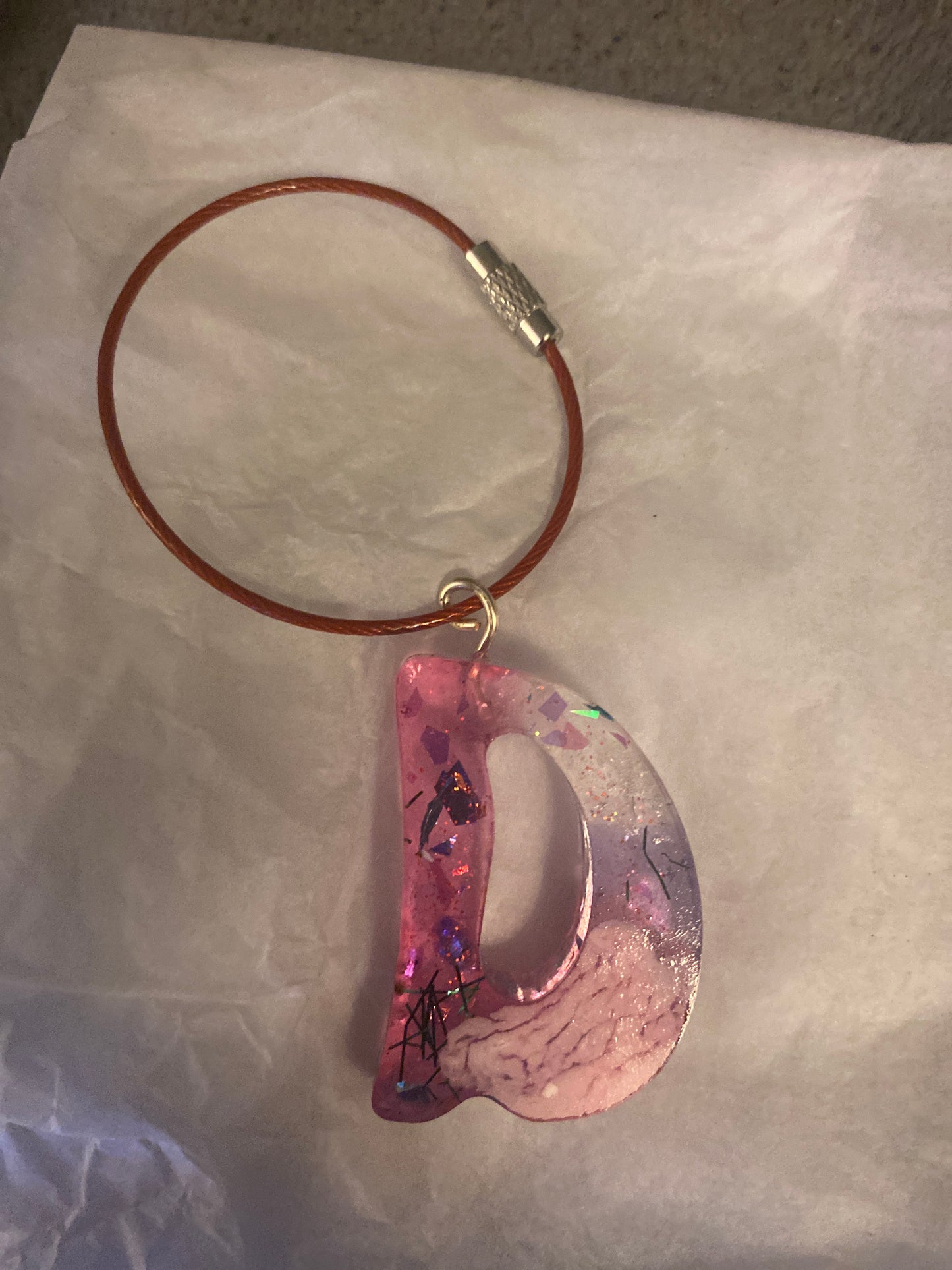 Resin Letter Keychain/Pendant