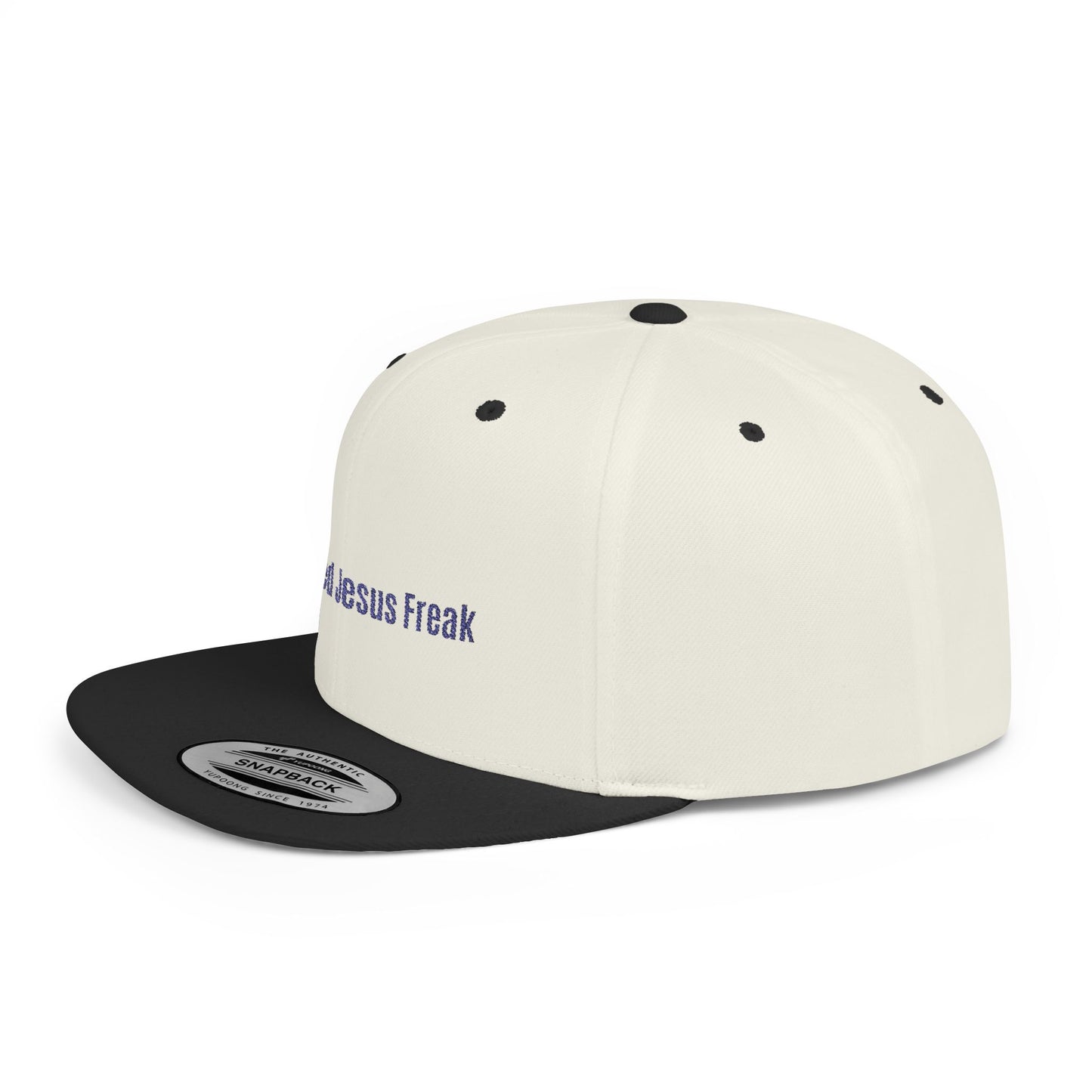 Certified Jesus Freak Flat Bill Snapback Hat