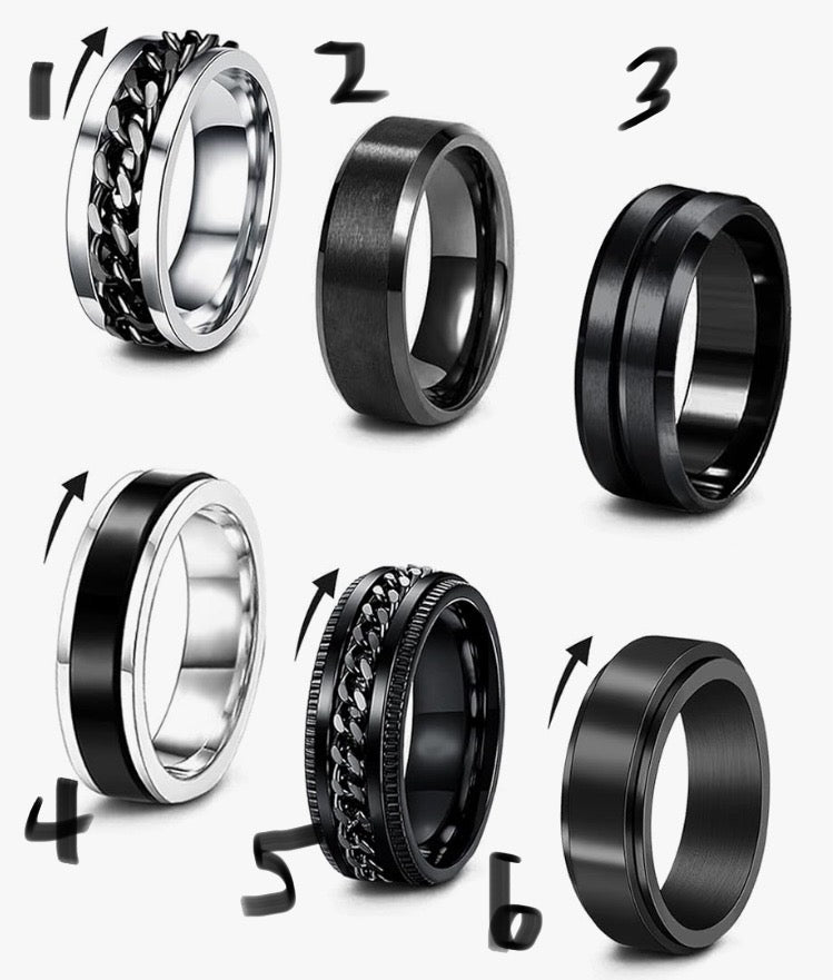 Fidget Spinner Men’s Ring