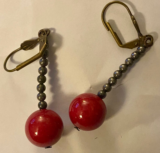 Cherry Look earrings