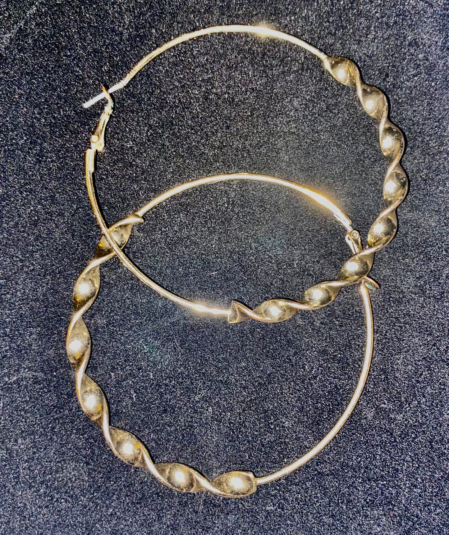 Grooved Hoop Earrings