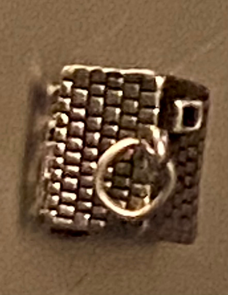 Sterling Silver Miniature Log Cabin