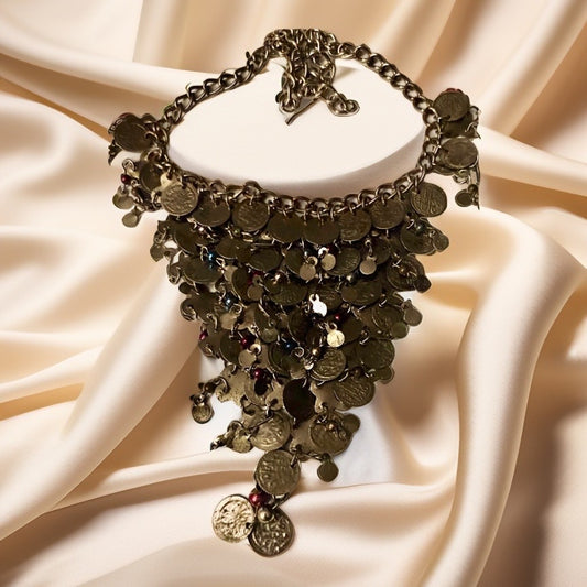 Gypsy, Egyptian Style Coin Necklace