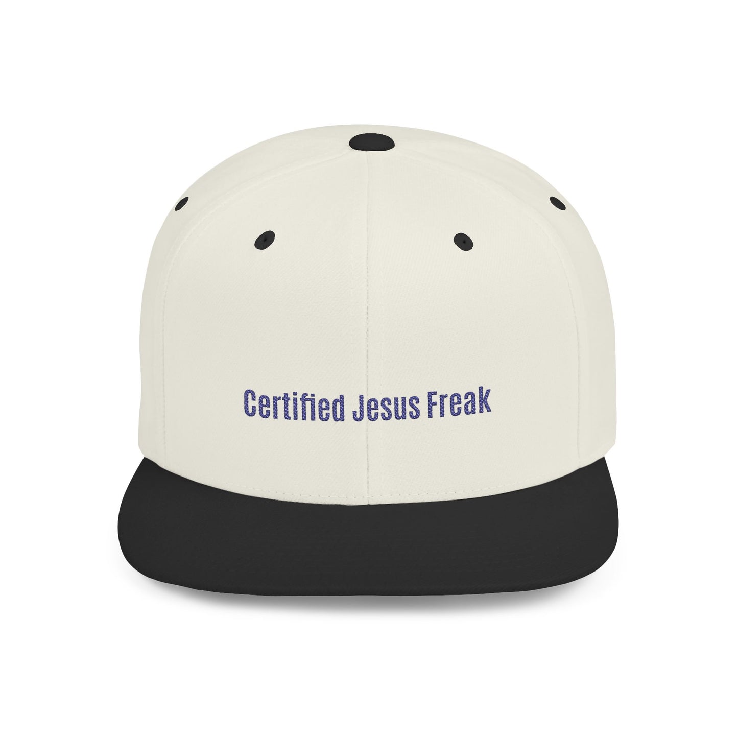 Certified Jesus Freak Flat Bill Snapback Hat
