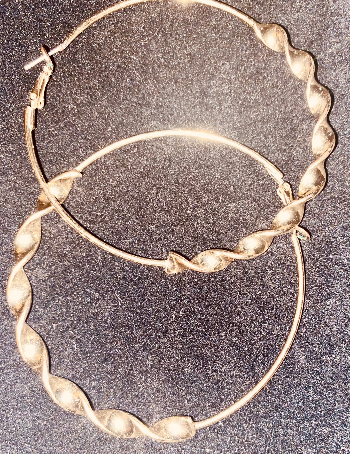 Grooved Hoop Earrings