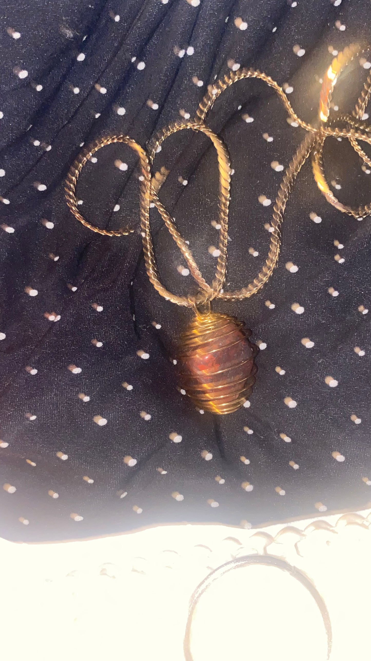 Red Jasper w/Hematite Necklace