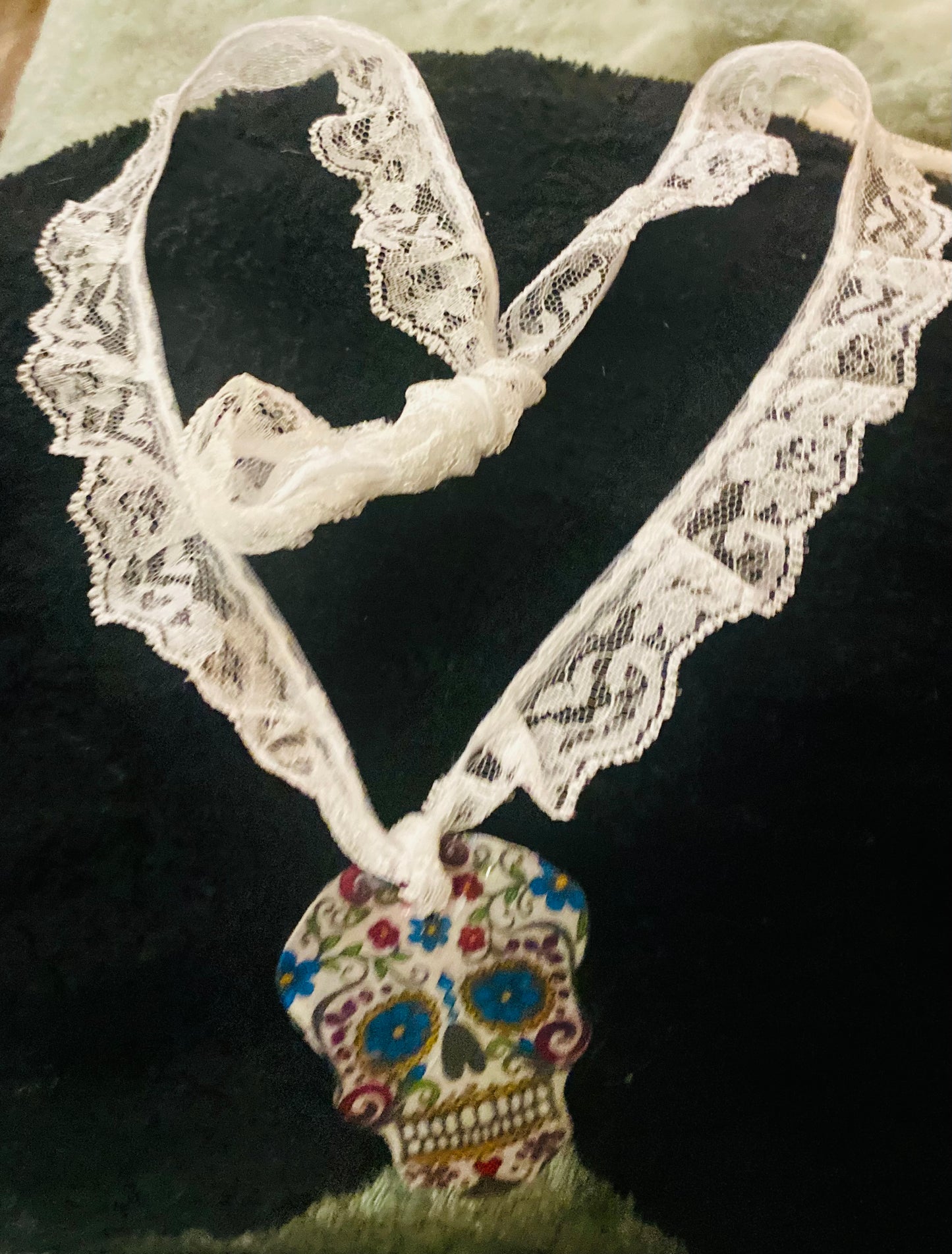 Large Skull Necklace for Halloween