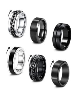 Fidget Spinner Men’s Ring