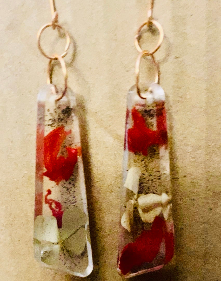 Gorgeous Resin Wire Earrings